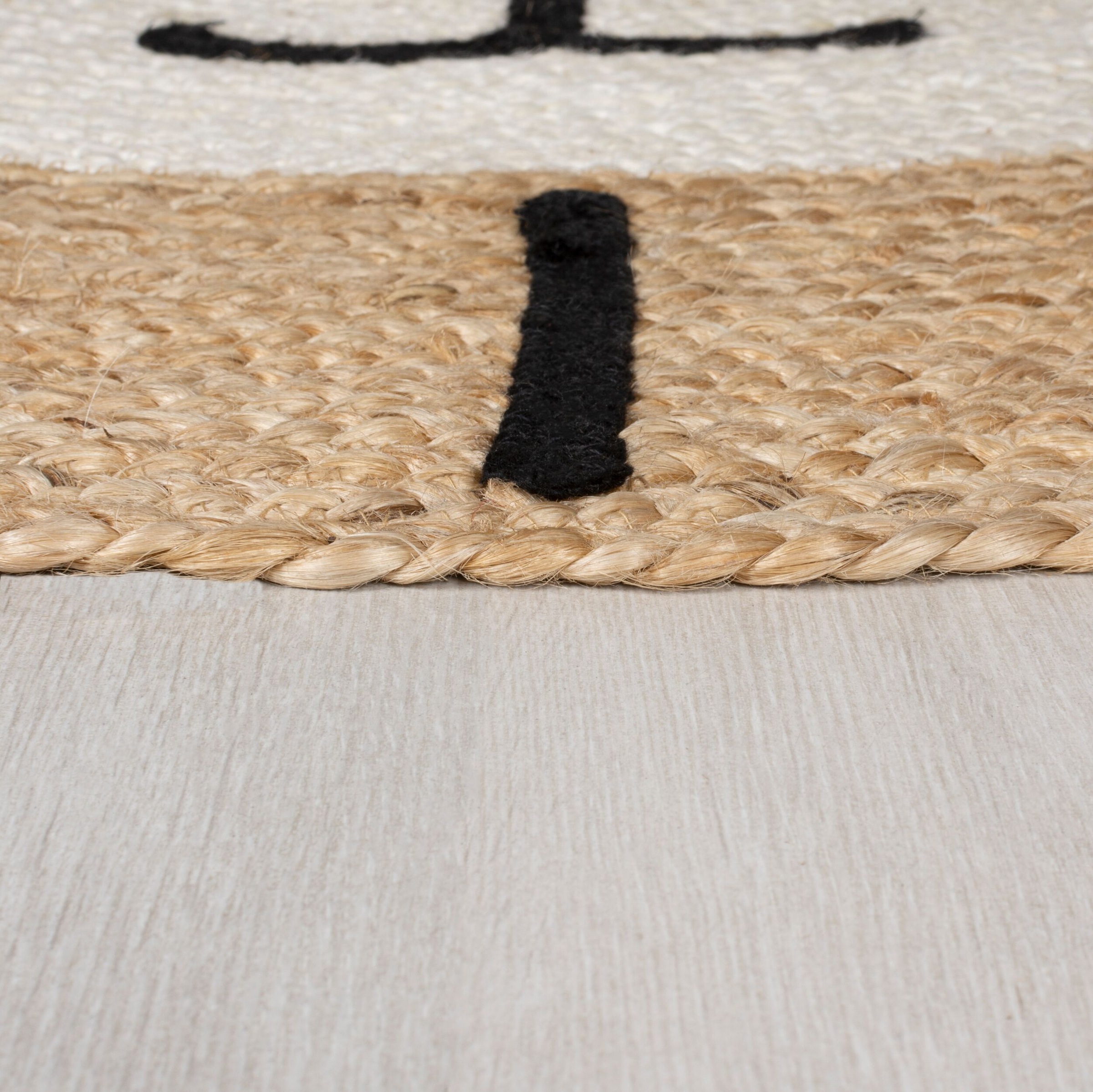 FLAIR RUGS Teppich »Jute Löwe«, rund, 5 mm Höhe, Kinder Naturfaser Teppich