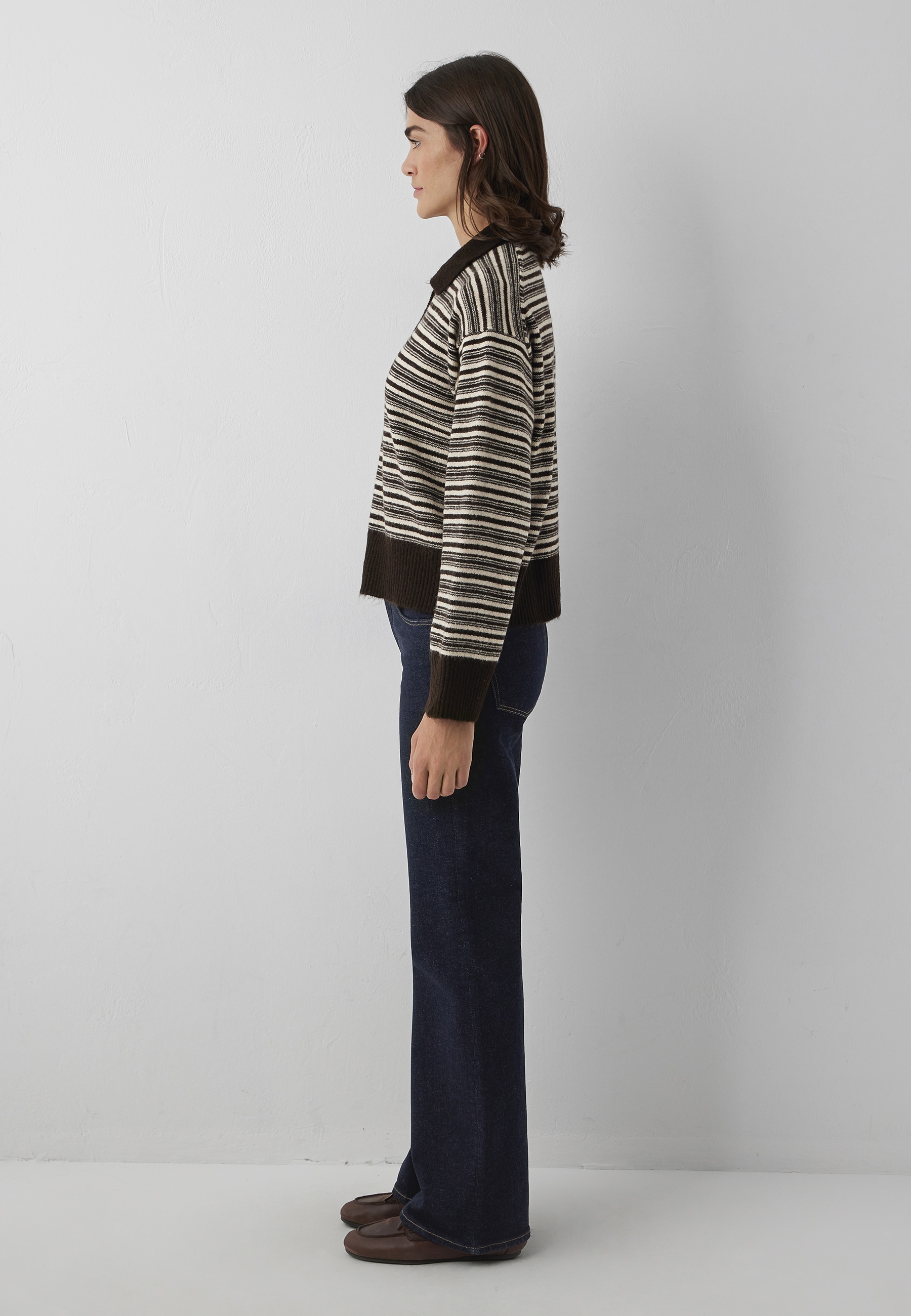 Mavi Polokragenpullover »POLO NECK TRICOT« Pullover Gestreift