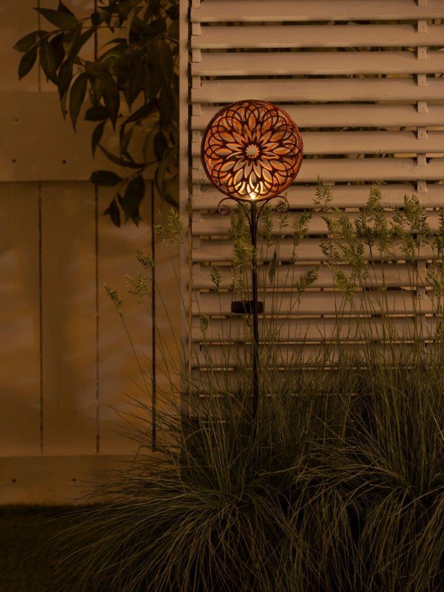 Thumbnail - LUXFORM Gartenleuchte "Solar-Erdspieß-Gartenlampe - Mandala - 2 Stück" LED-Modul 2 Stk. Dekoratives Gartenornament