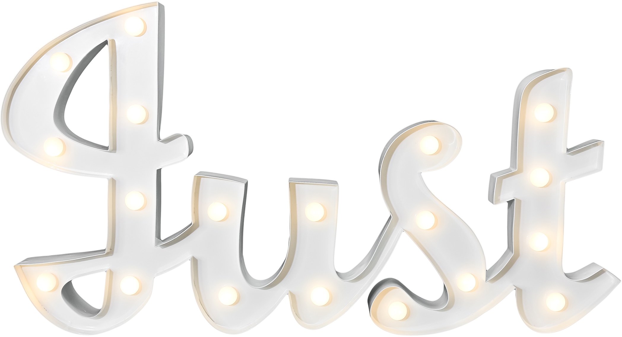 MARQUEE LIGHTS LED Dekolicht »Just«, 19 flammig-flammig, Wandlampe, Tischlampe  Just mit 19 festverbauten LEDs - 57x31cm bestellen | BAUR