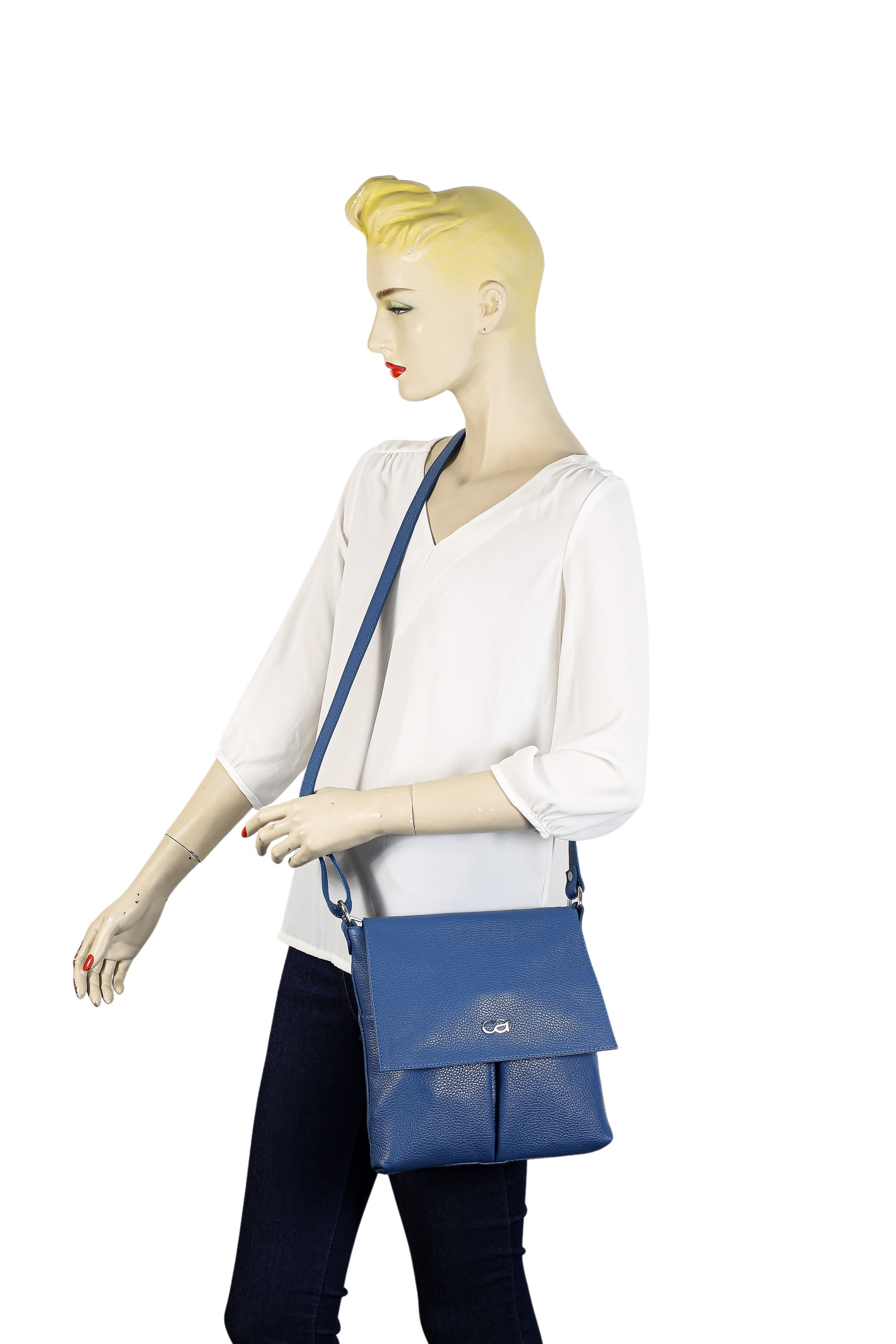 COLLEZIONE ALESSANDRO Umhängetasche »München«, Echtes Leder mit vielen Fächern