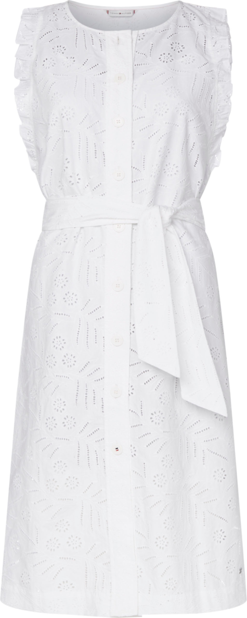 Tommy Hilfiger Sommerkleid Rubi Emb Dress Ns Mit Allover Zarter Lochstickerei Fur Kaufen Baur 