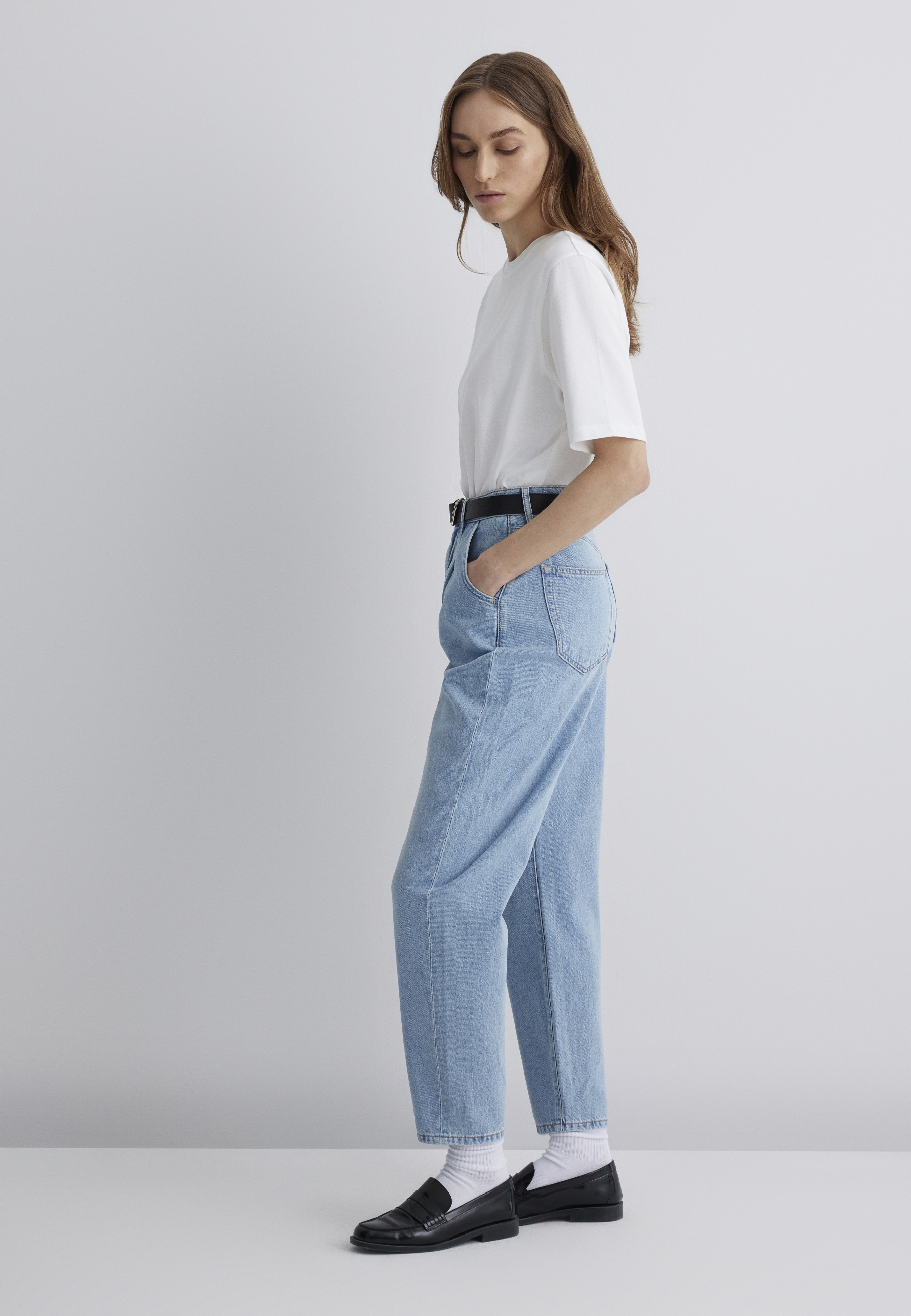 Mavi Weite Jeans »LAURA« Pleated Baggy Pants