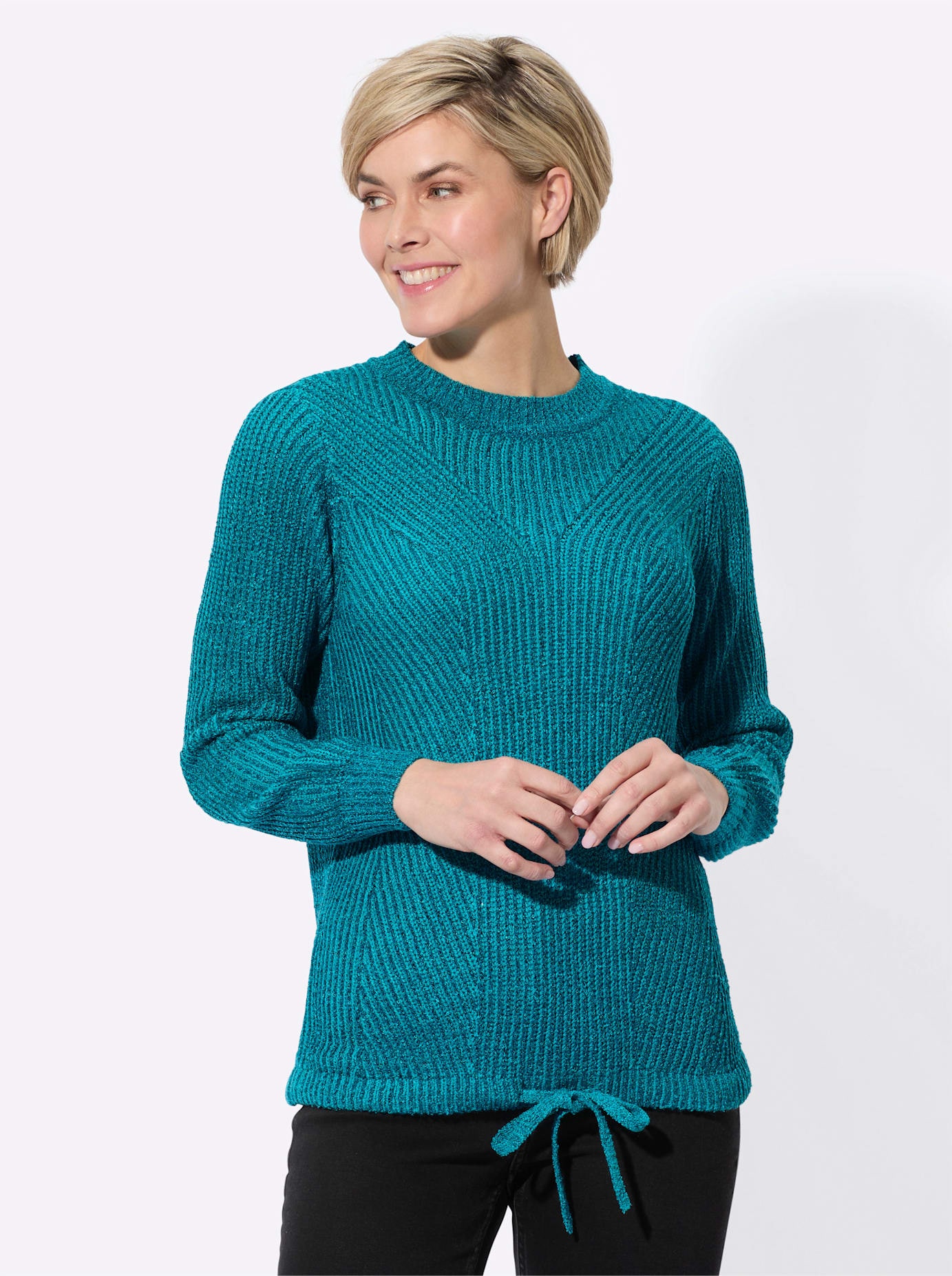 Classic Basics Rundhalspullover "Bouclé-Pullover" günstig online kaufen