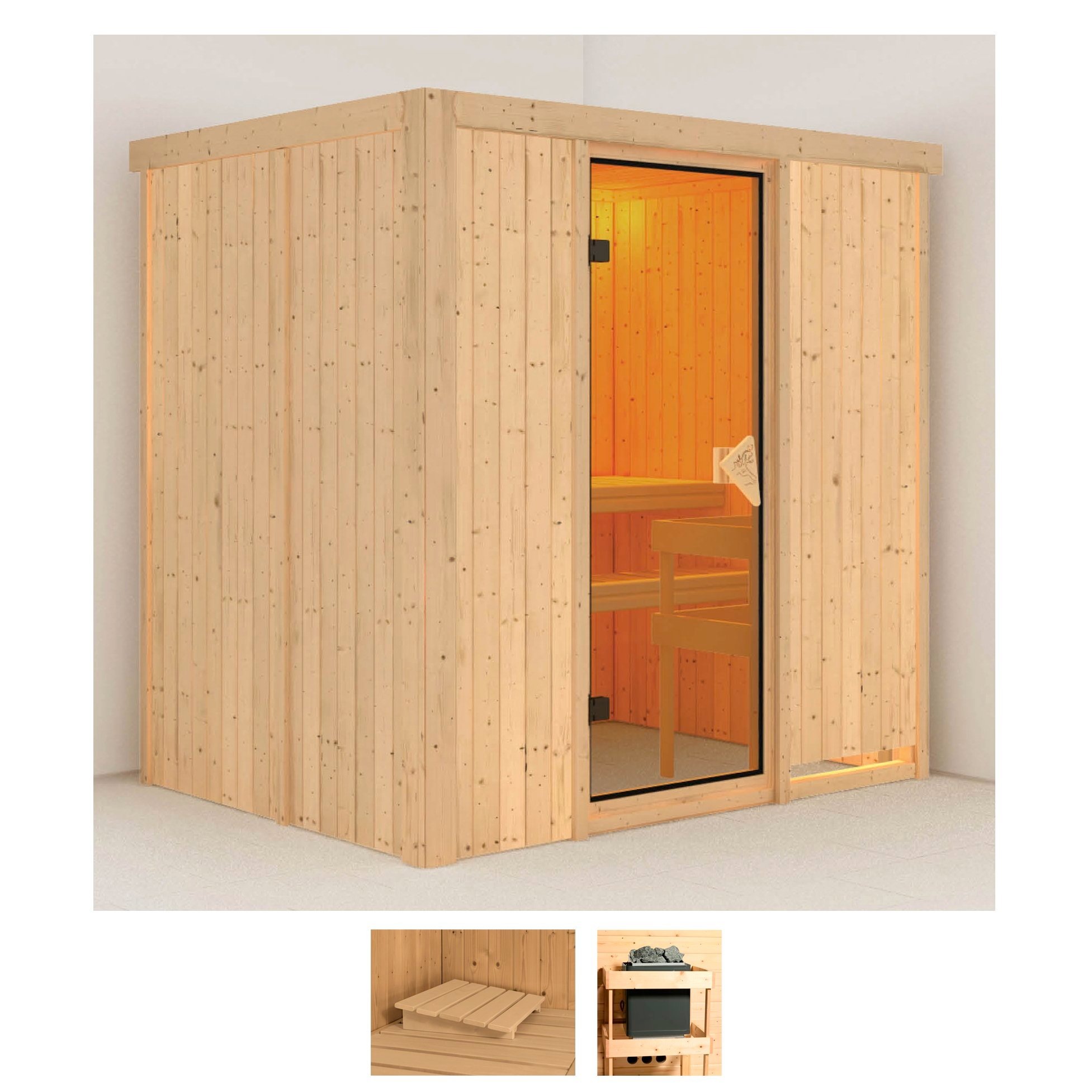 Karibu Pirtis »Bedine« (Set) be Ofen