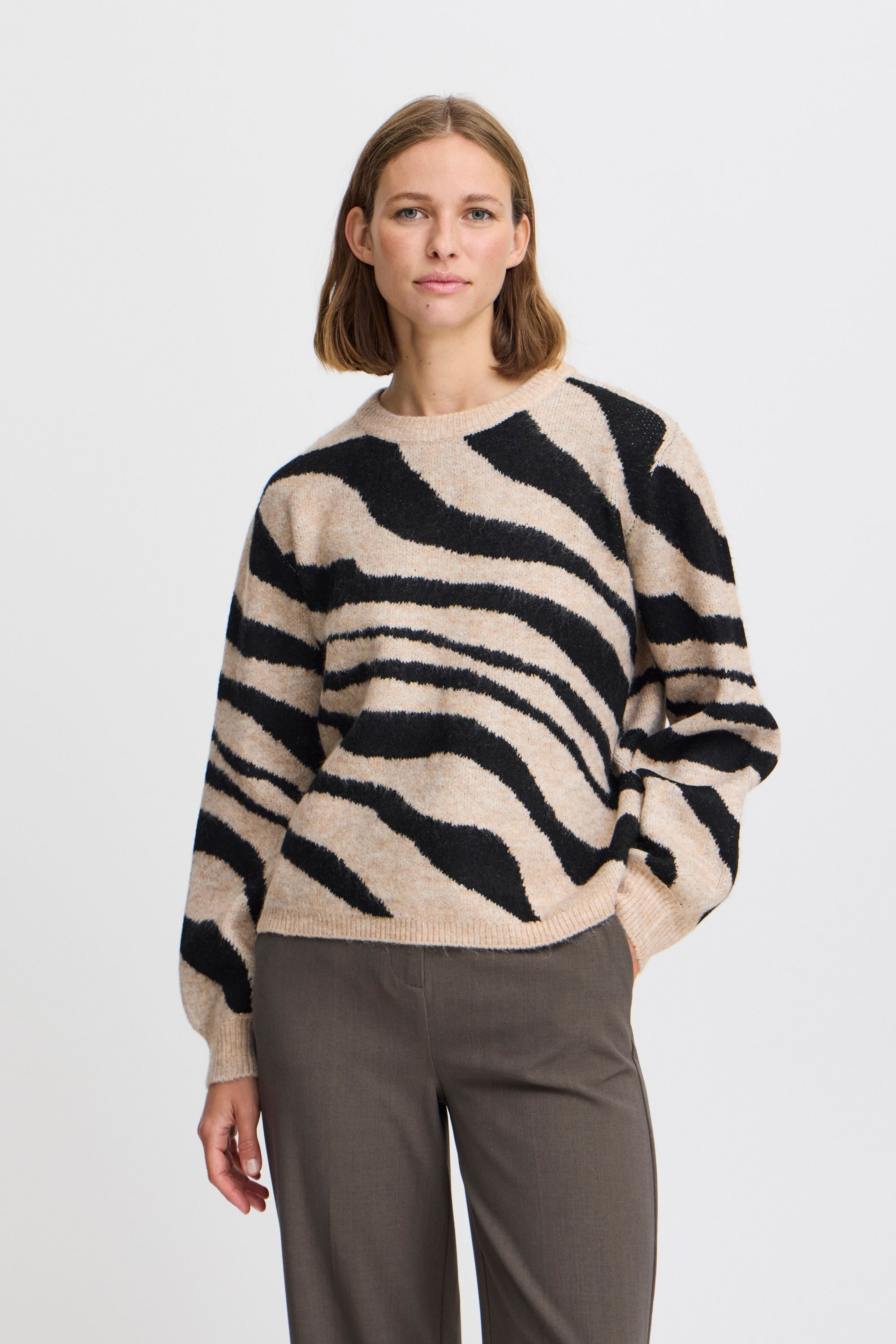 b.young Strickpullover »Strickpullover BYBXMINYA ANIMAL JUMPER -«