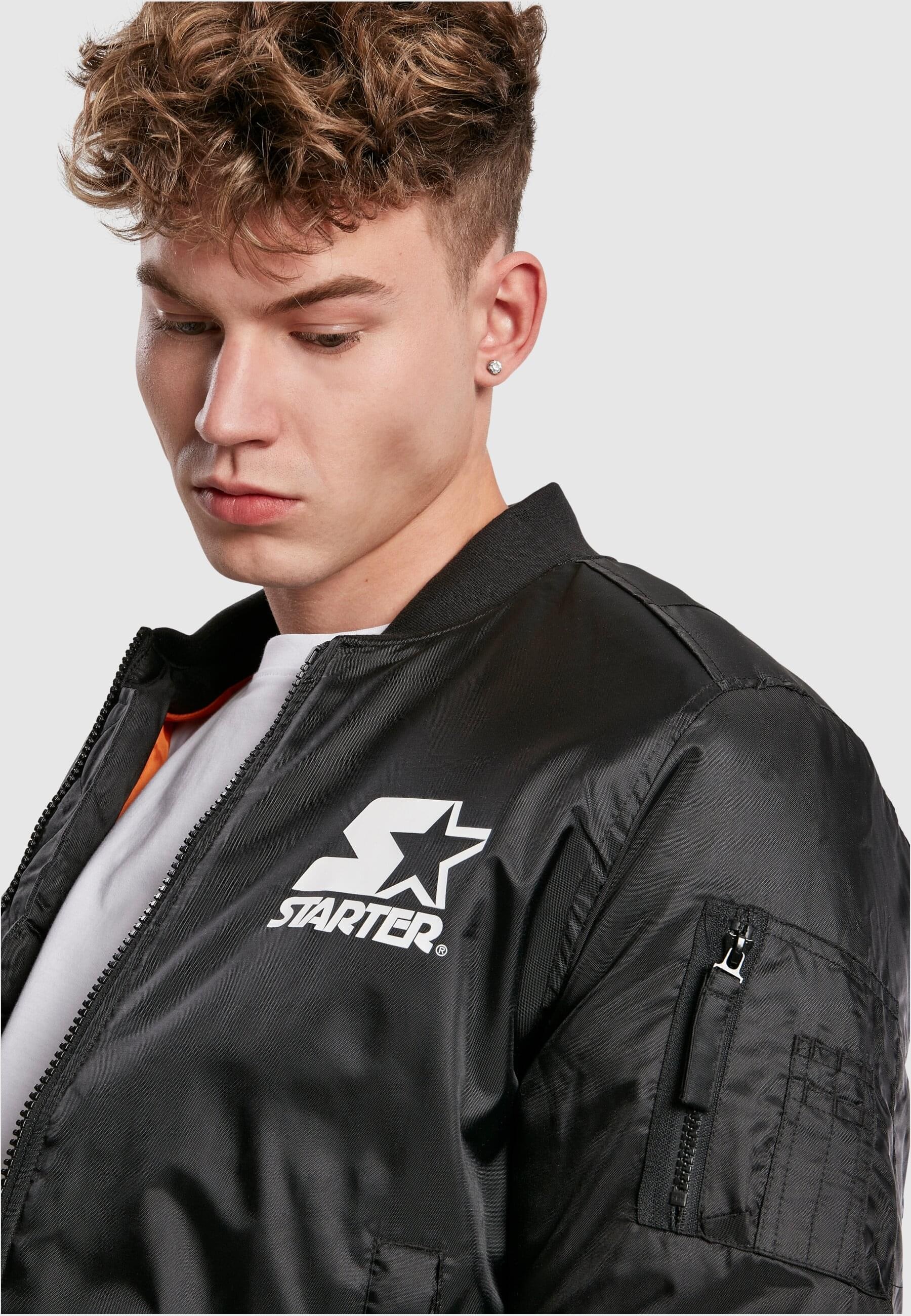 Starter Black Label Bomberjacke »Starter Black Label Herren«, (1 St.), ohne Kapuze