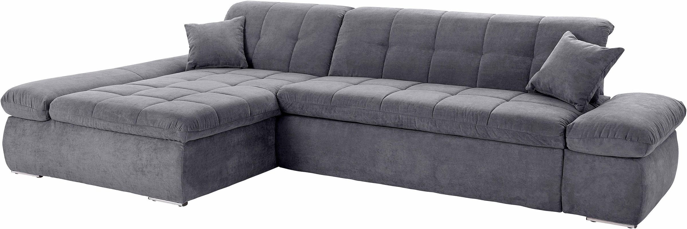 DOMO collection Ecksofa "NMORIC XXL, 300x172x80cm, viel Platz, bequem, L-Form" wahlweise mit Bettfunktion und Armlehnverstellung