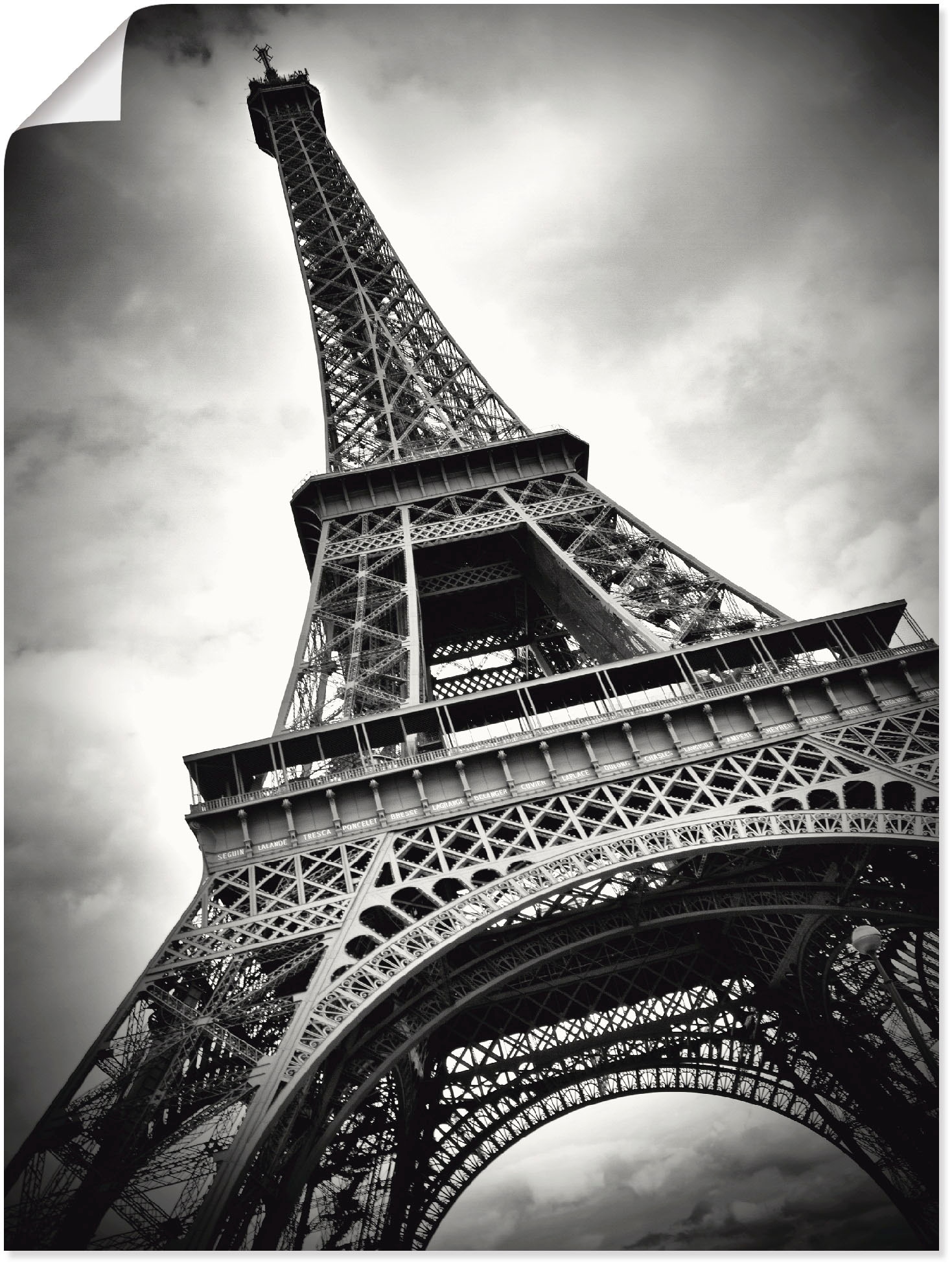 Artland Wandbild "Eiffelturm Paris" Gebäude 1 Stk. tlg. als Leinwandbild, P günstig online kaufen
