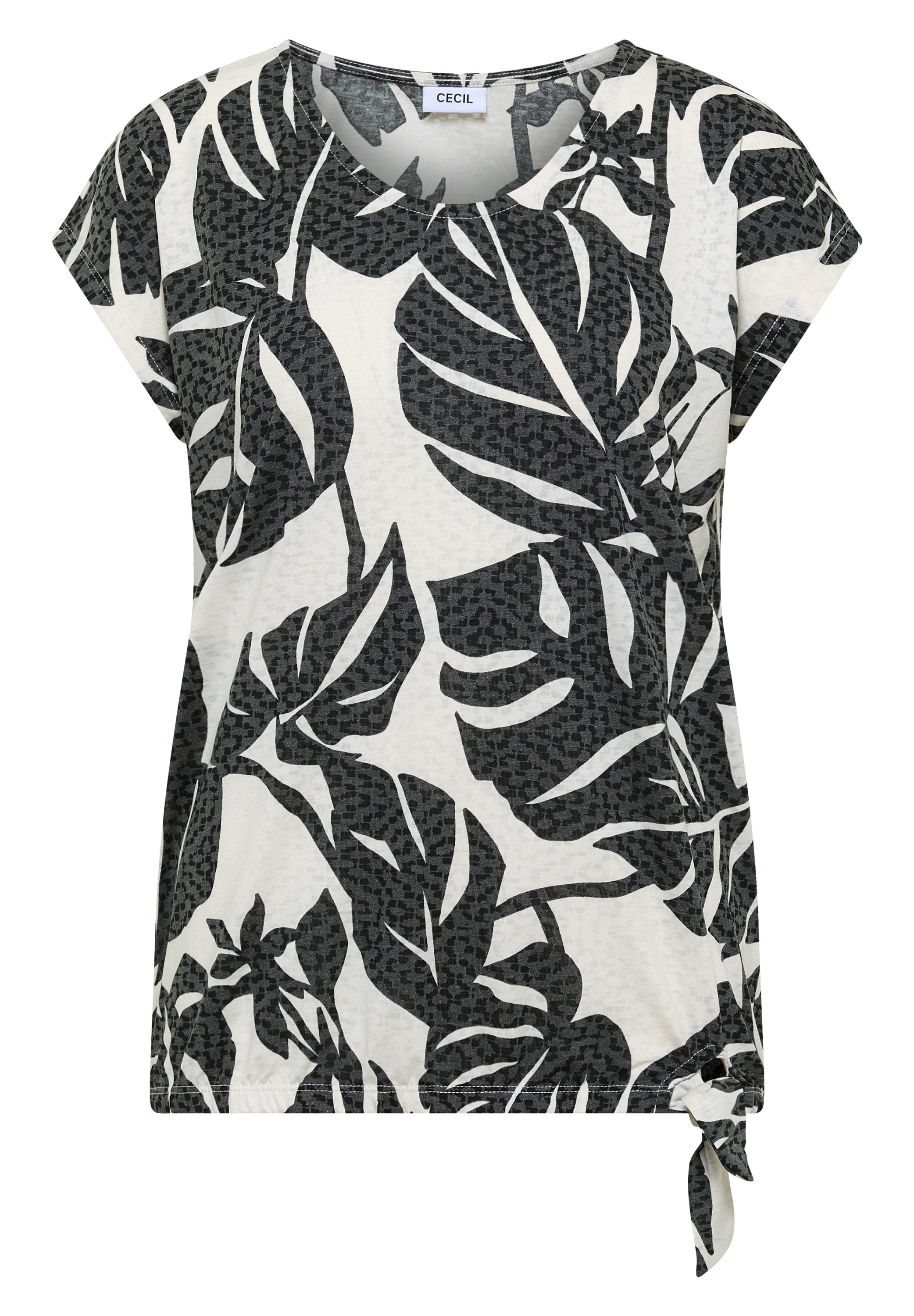 Cecil Blusenshirt Elastiksaum mit Knotendetail