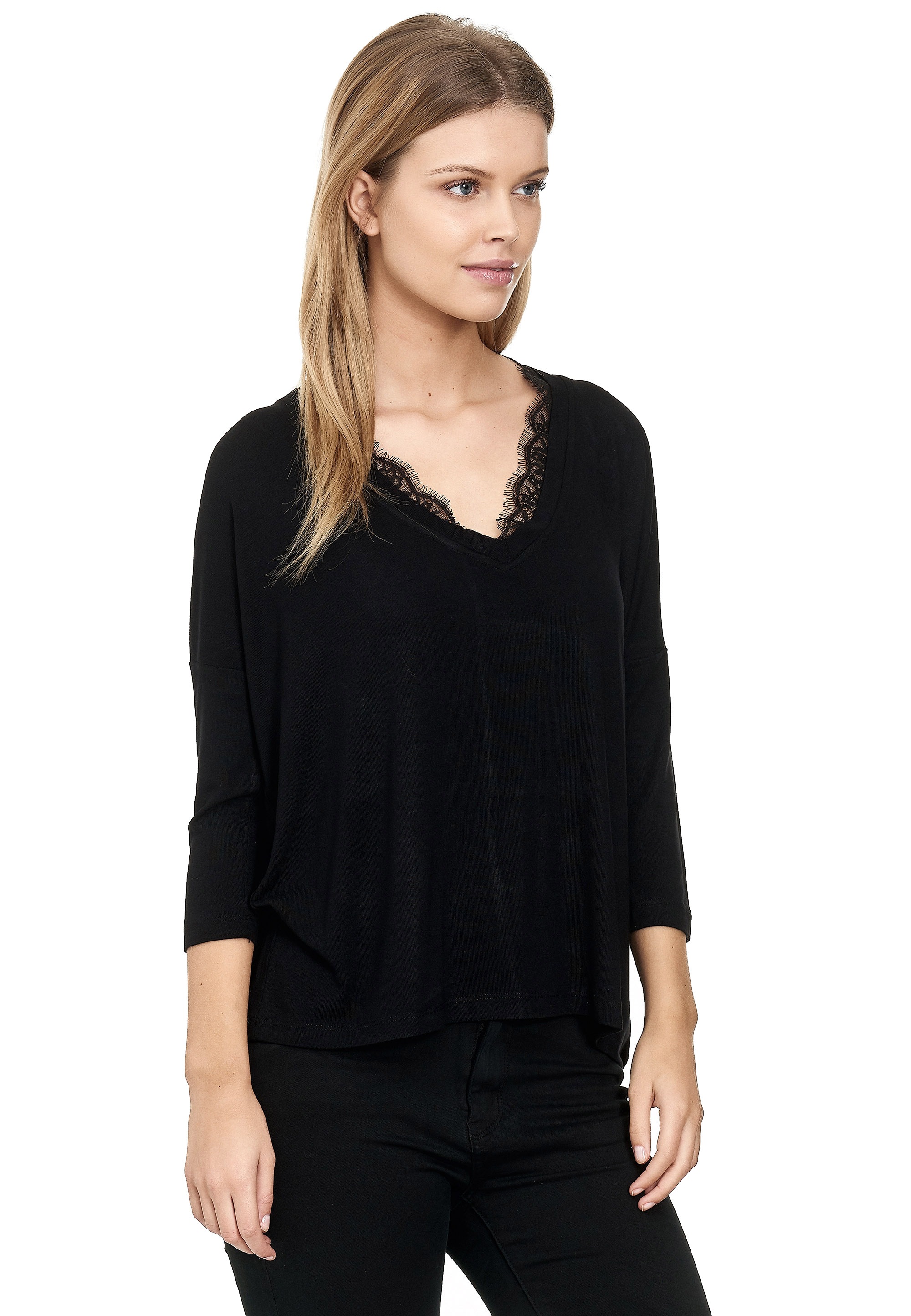 | Spitzen-Details bestellen Kragen Decay Langarmshirt, am BAUR online mit