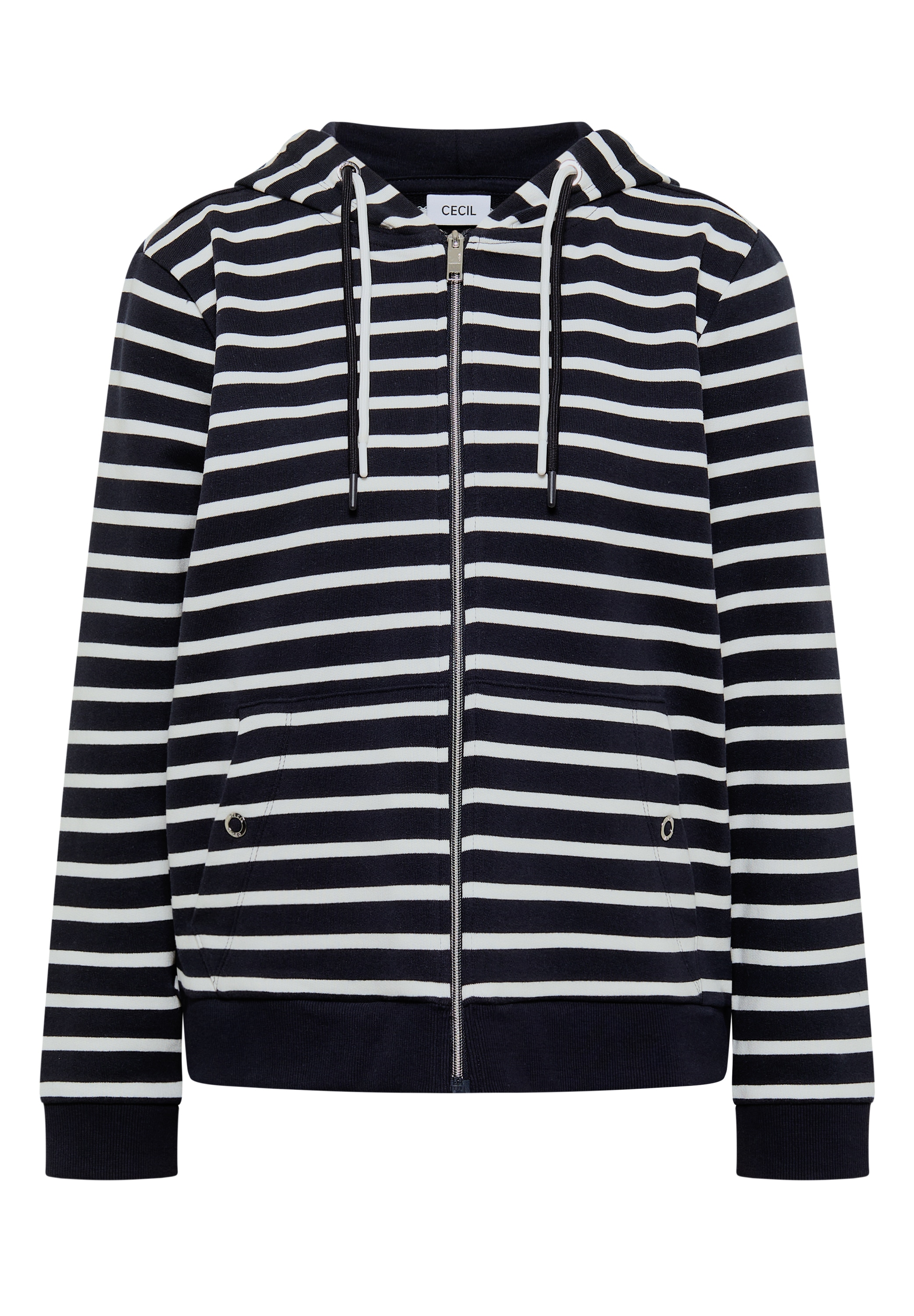 Cecil Langarmshirt mit Kapuze mit Tunnelzugband