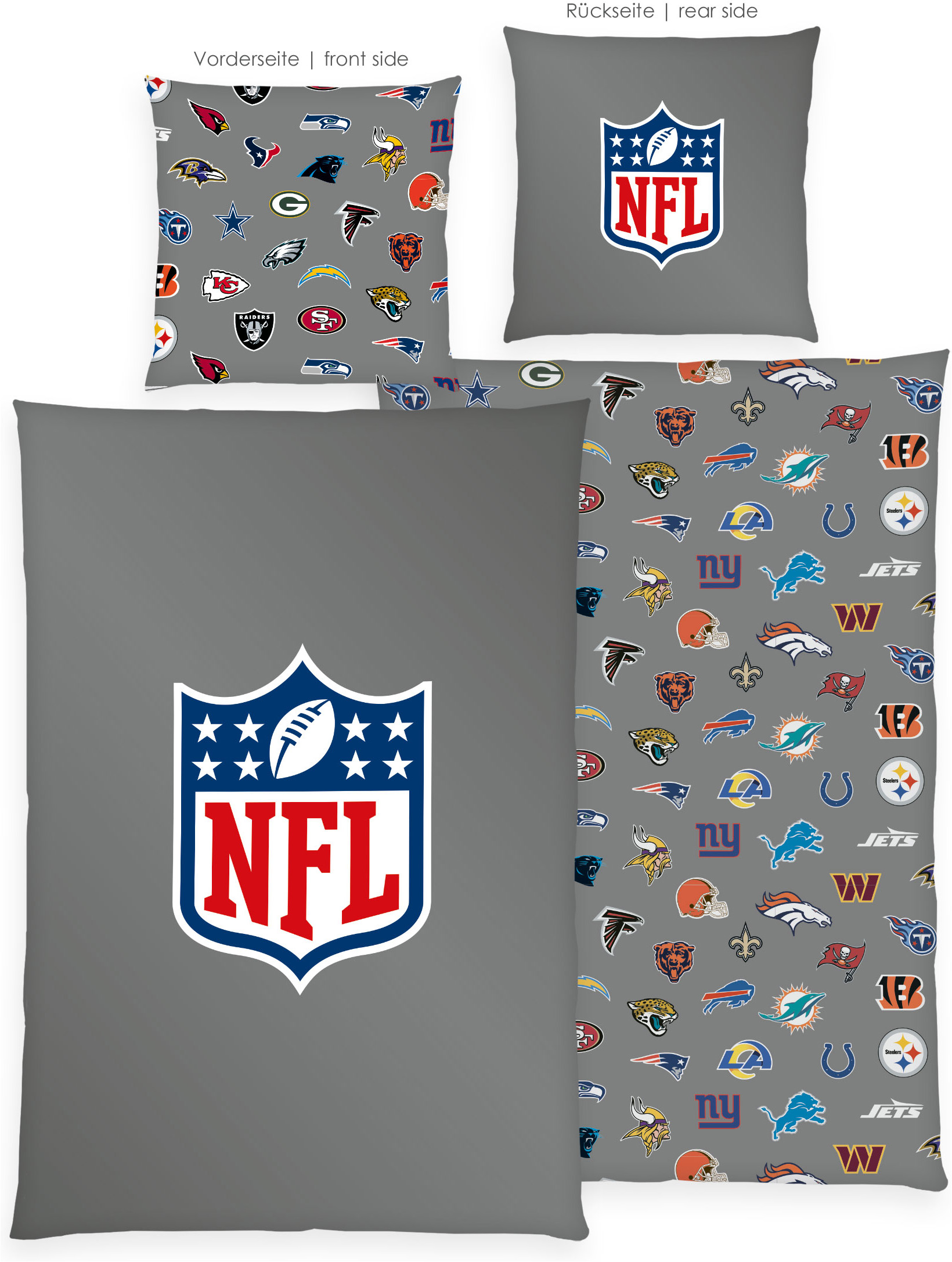 NFL Bettwäsche "NFL" 2 Wendebettwäsche