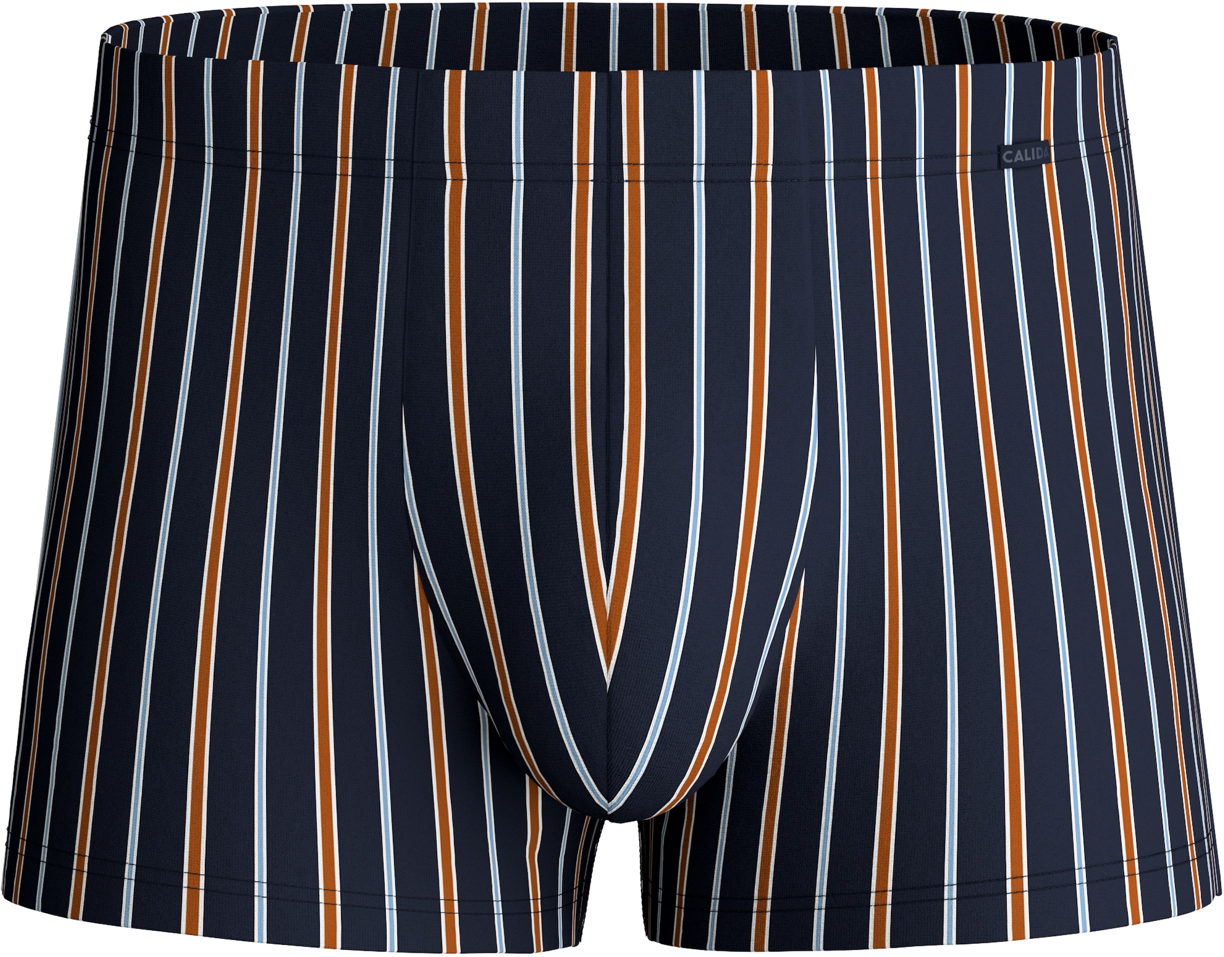 CALIDA Boxershorts »Grafic Cotton«, gestreift, ohne Eingriff, überzogenem Bund