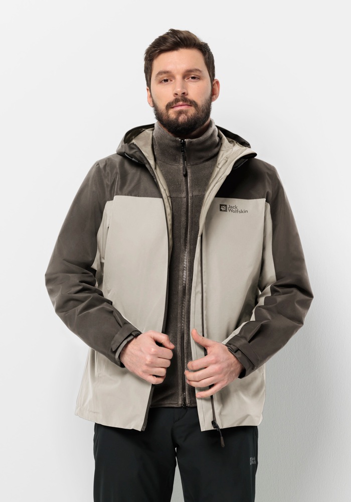 Jack Wolfskin 3-in-1-Funktionsjacke "TAUBENBERG 3IN1 JKT M", mit Kapuze