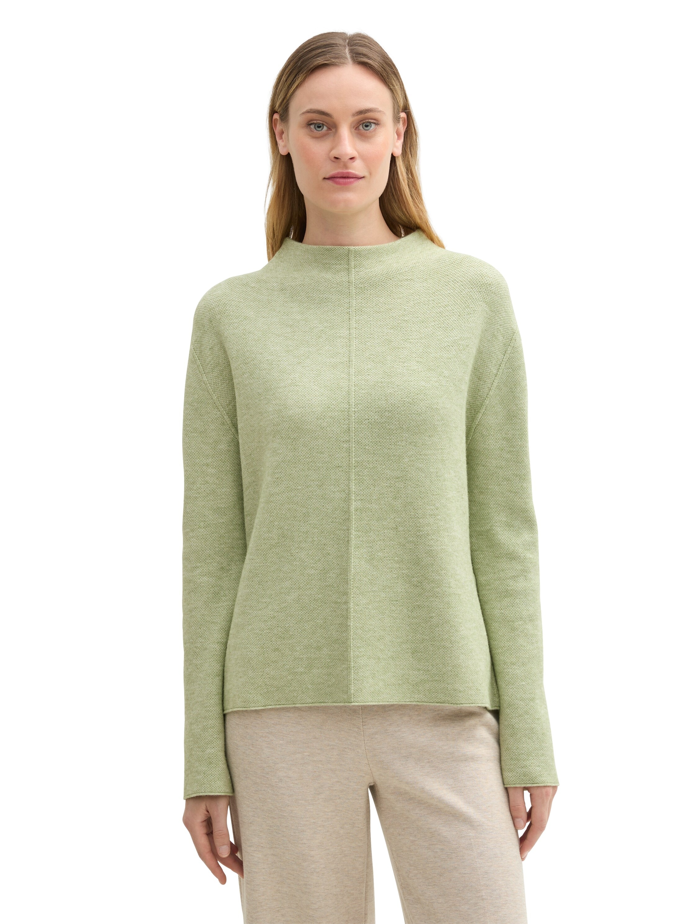 TOM TAILOR Stehkragenpullover, mit LENZING™ EcoVero™