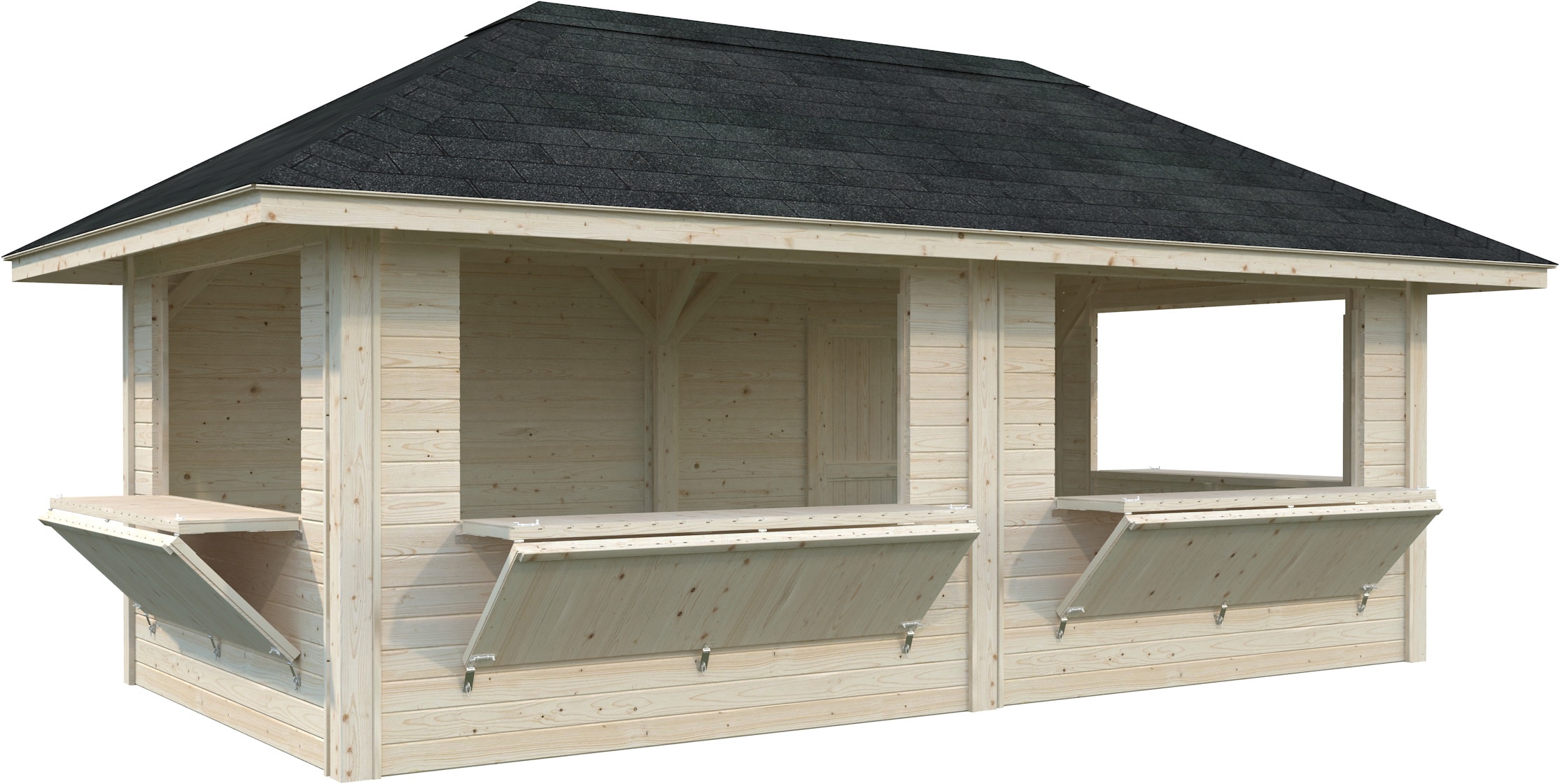 Palmako Holzpavillon »Bianca 16,6 m² Set 112« BxTxH: 672x384x319 cm