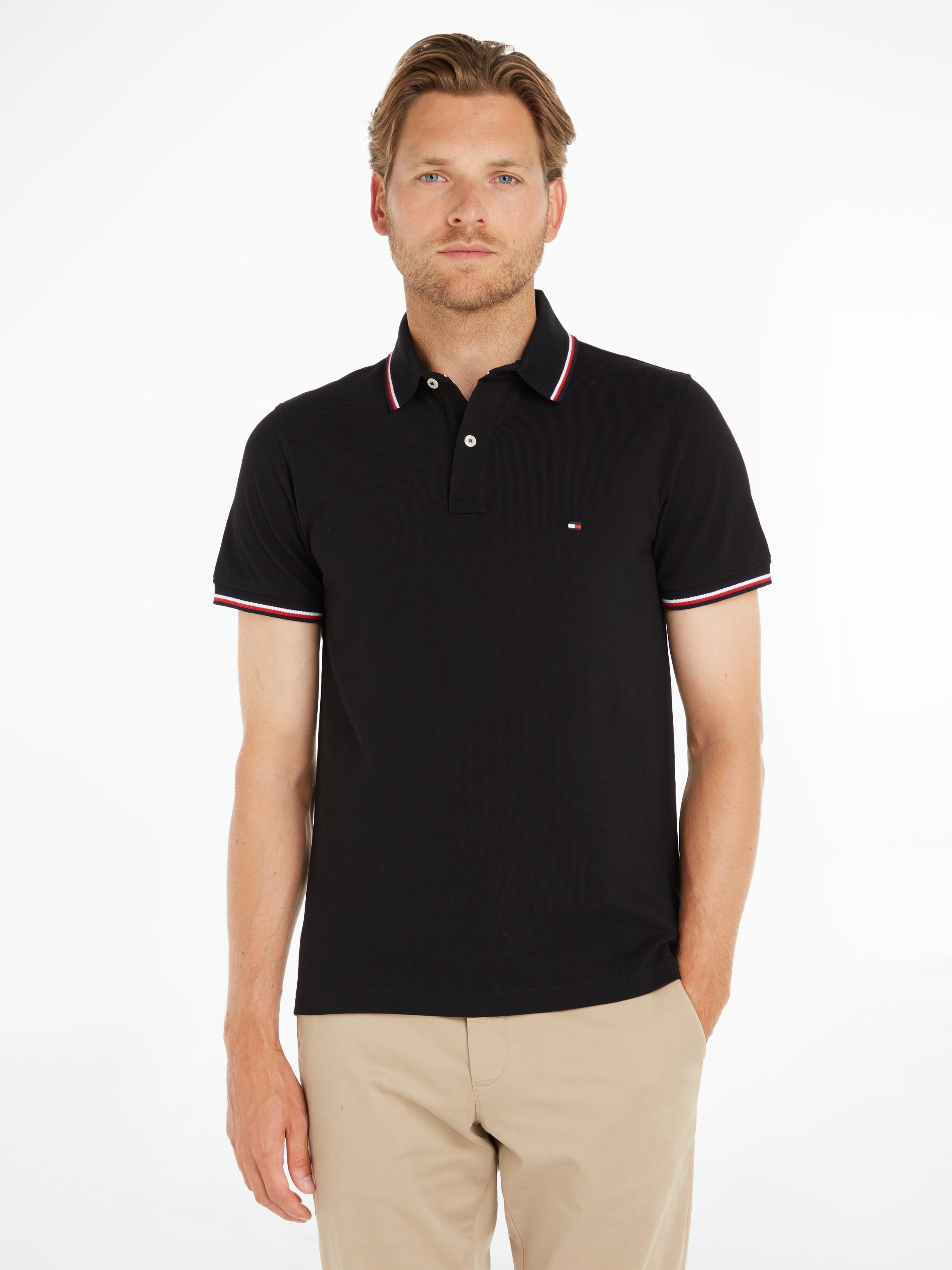 TOMMY HILFIGER Polo marškinėliai »TOMMY TIPPED SLIM P...