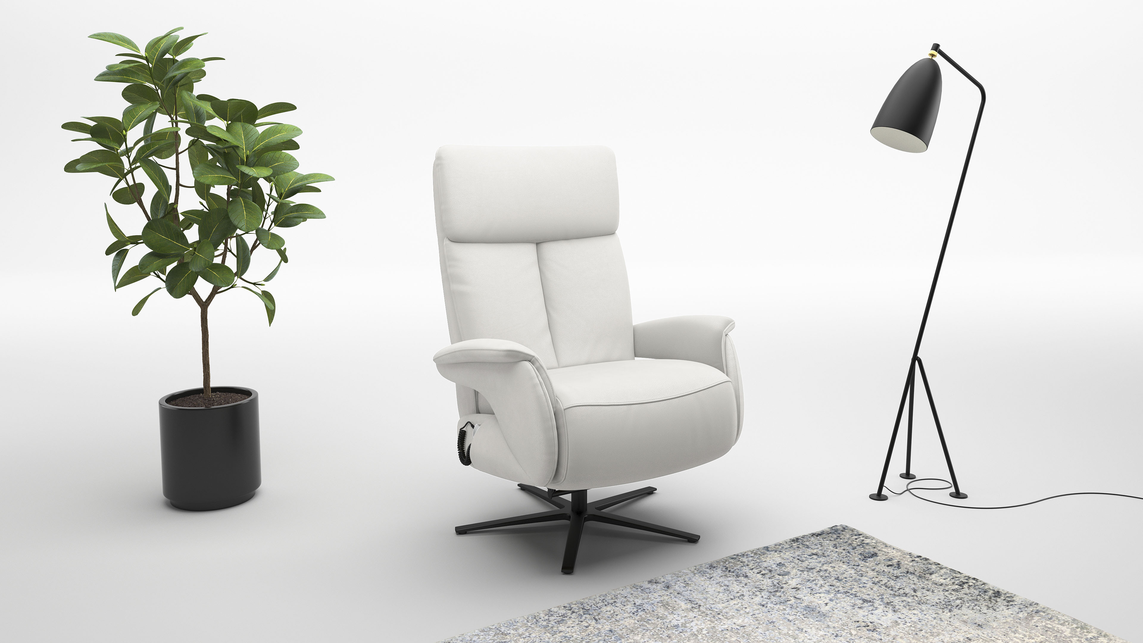 sit&more TV-Sessel "Triple Seven Xtra large, bis 200kg belastbar, mit Herz-Waage Funktion" inkl. Kopfteil- & Drehfunktion, wahlweise mit Akku und Aufstehhilfe