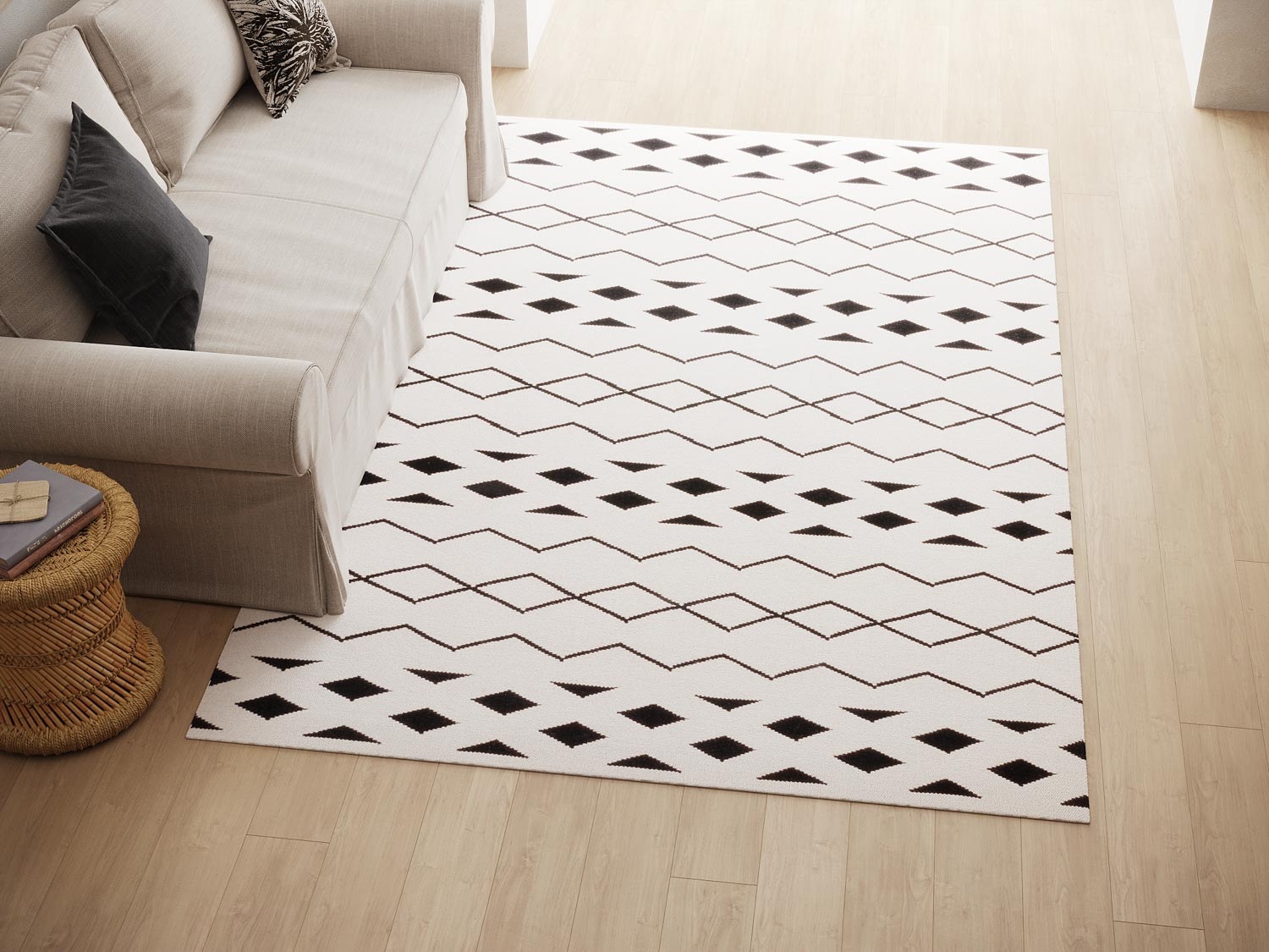 morgenland Wollteppich »Kelim Teppich - Trendy »Miami« Rechteckig«, rechteckig, 0,7 mm Höhe, Flachgewebe