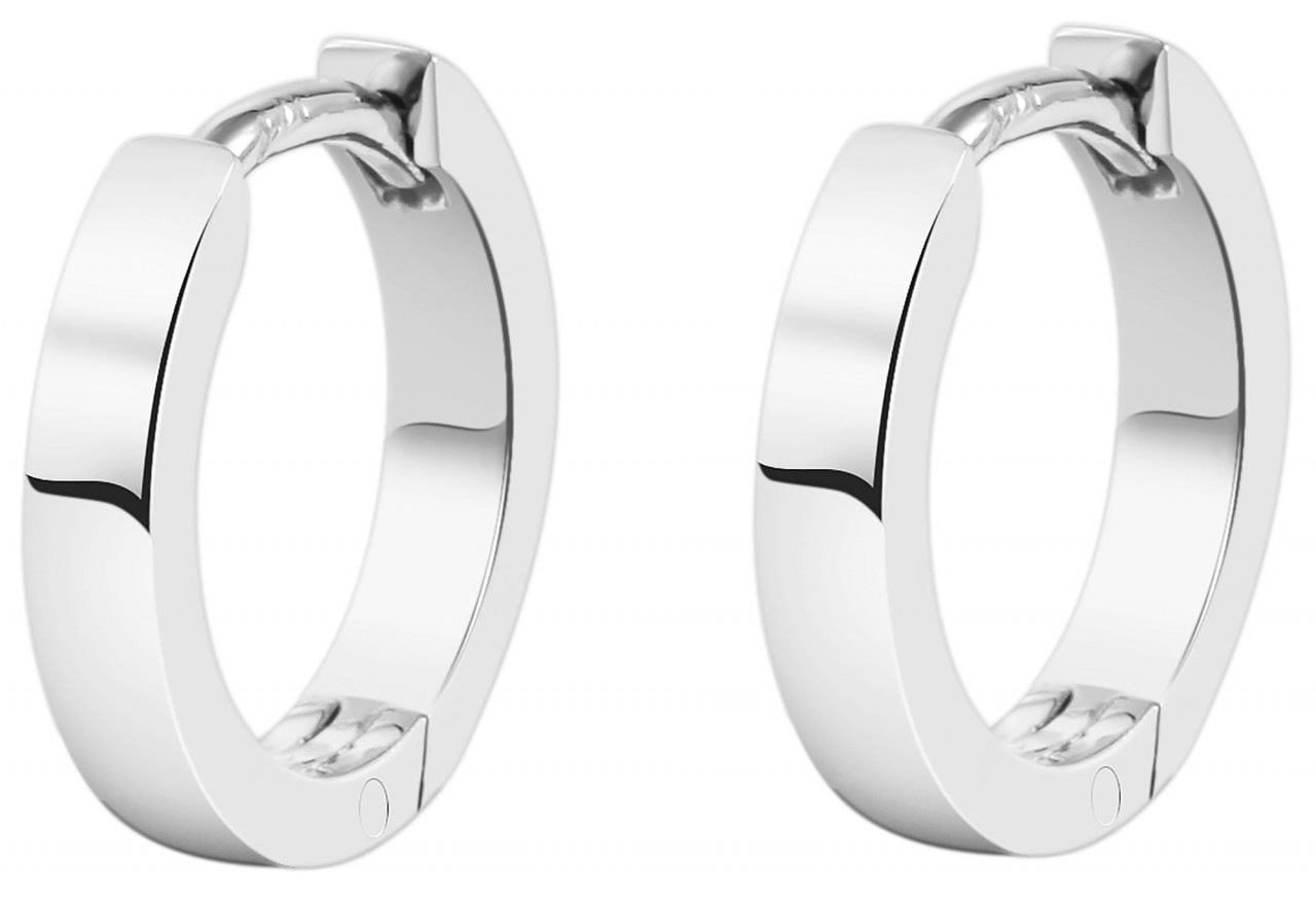 Adelia´s Paar Creolen »Damen Creolen aus poliertem 925 Sterling Silber Ø 11 mm«