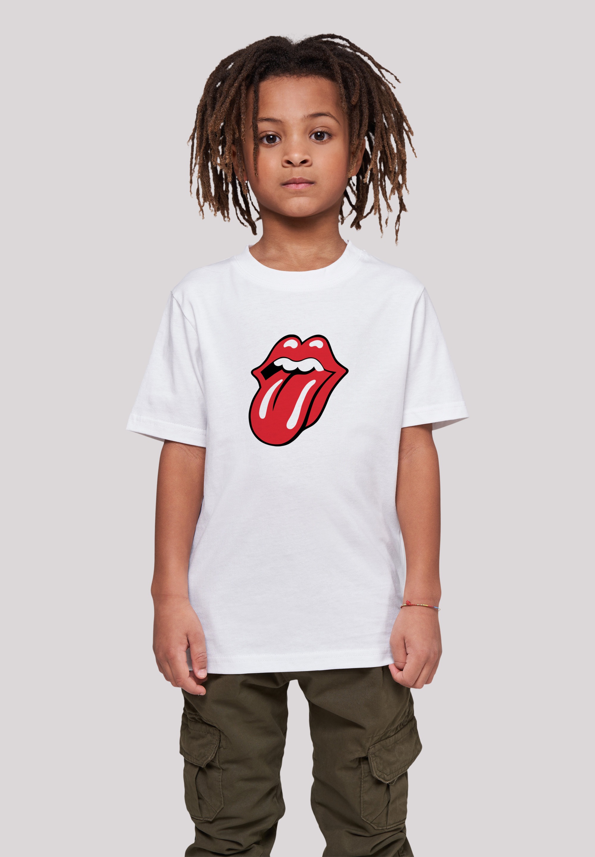 F4NT4STIC T-Shirt Rot«, »The online BAUR | Stones Print kaufen Zunge Rolling