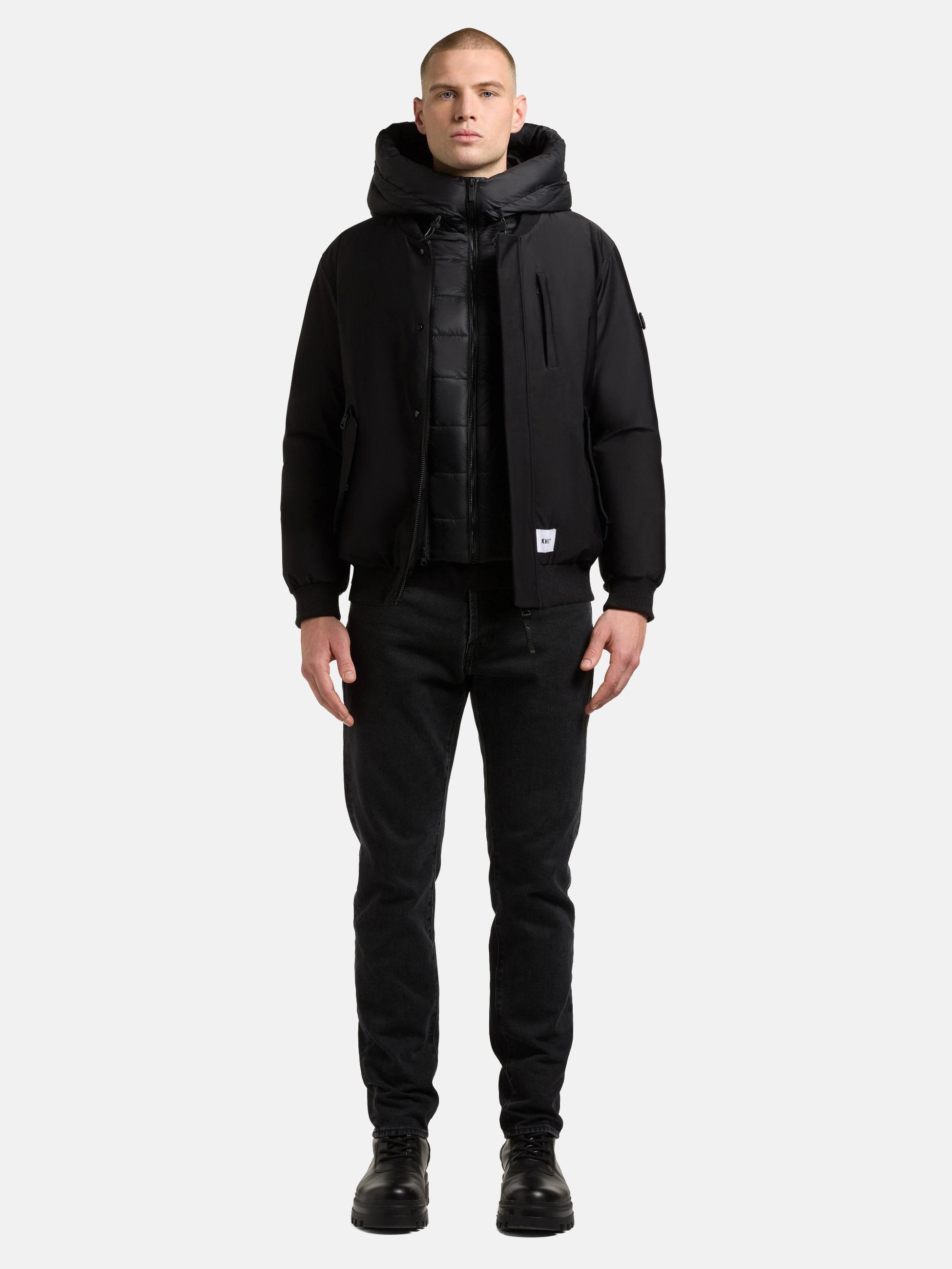 khujo Outdoorjacke "Clemat" mit Kapuze Warme Winterjacke mit abnehmbarem Inlayer