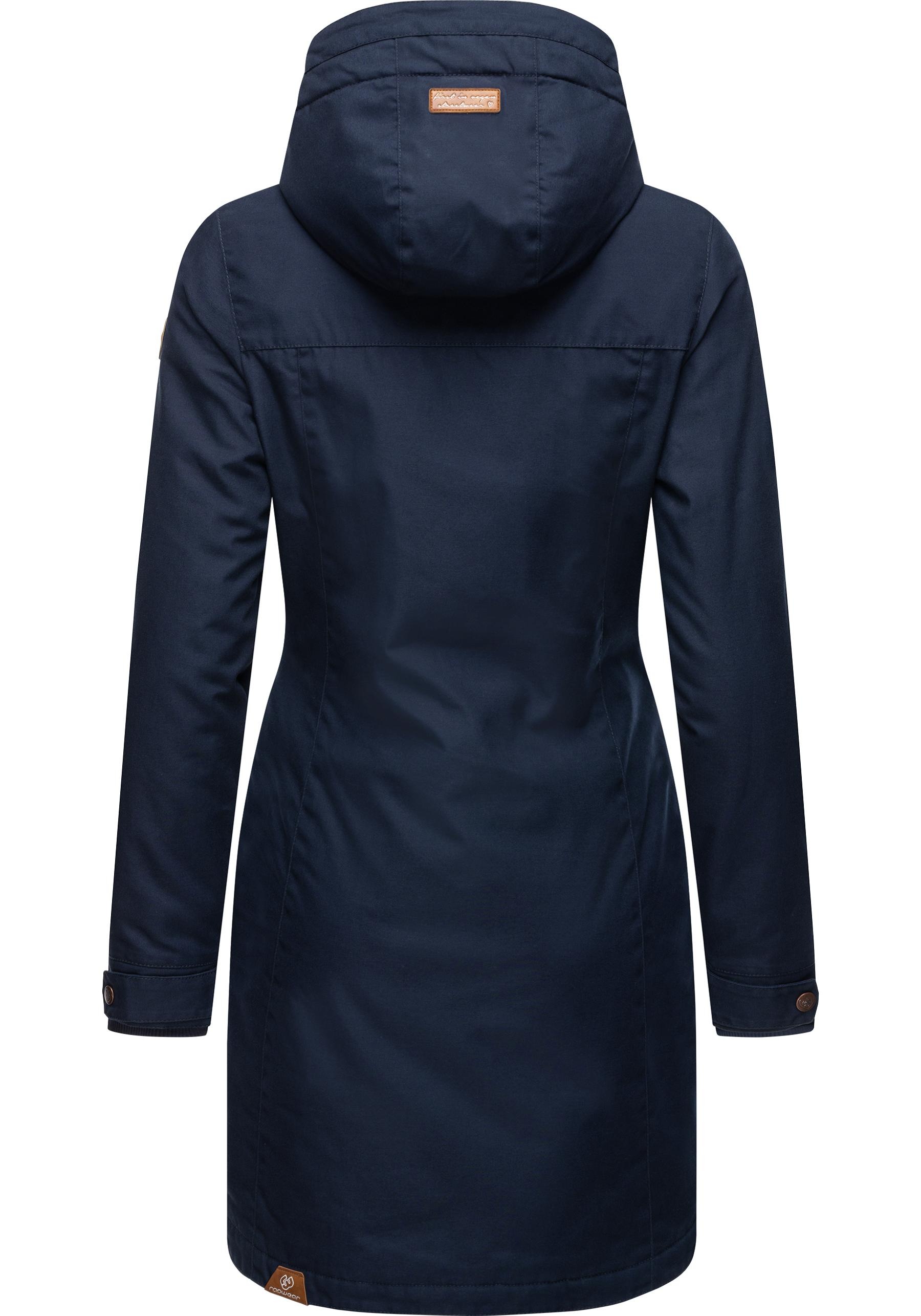 Ragwear Wintermantel »Jannisa«, stylischer Damen Winterparka mit Kapuze
