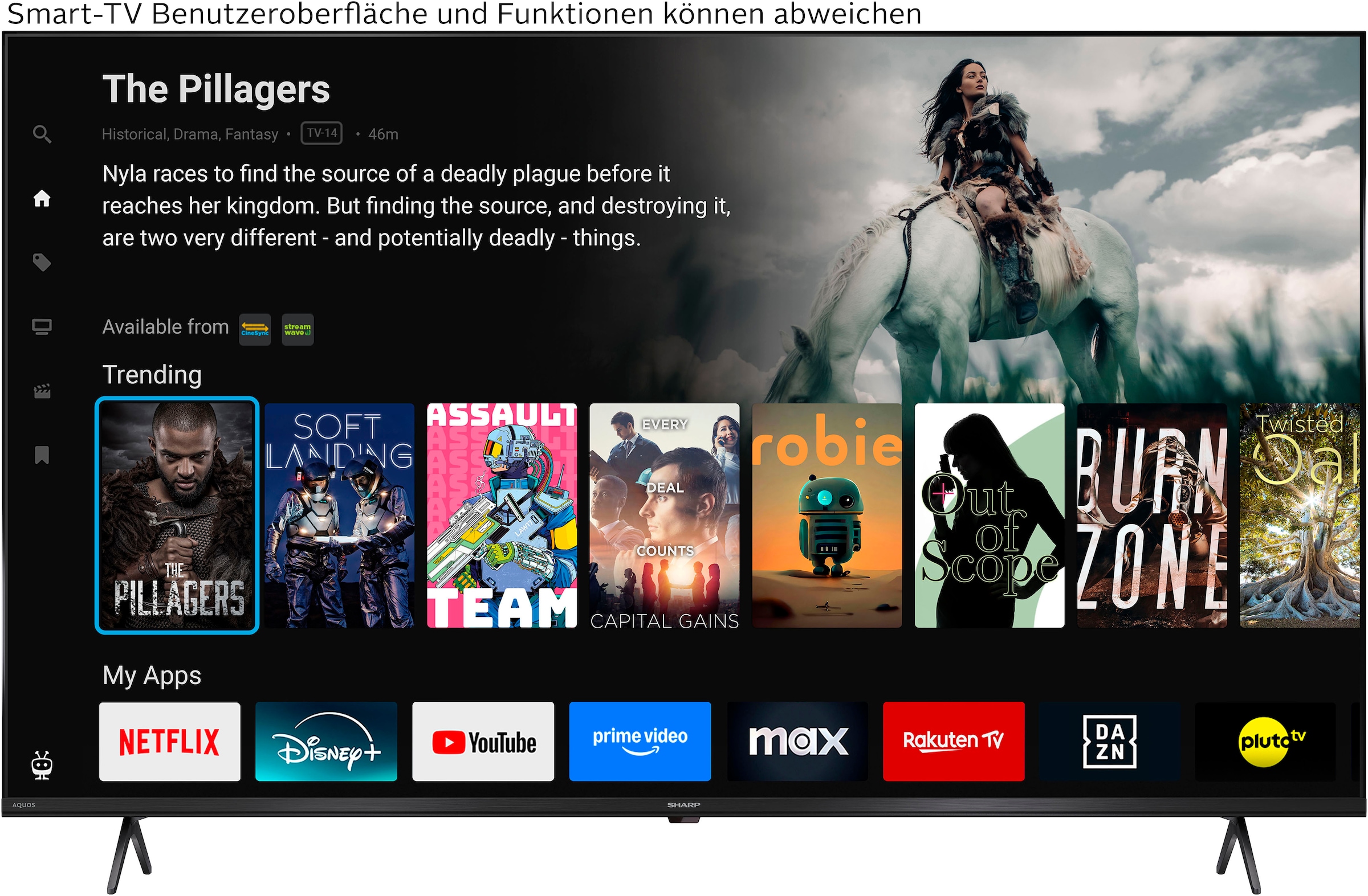 Sharp QLED-Fernseher »4T-C55HMx« 139 cm/55 ″ Smart-TV