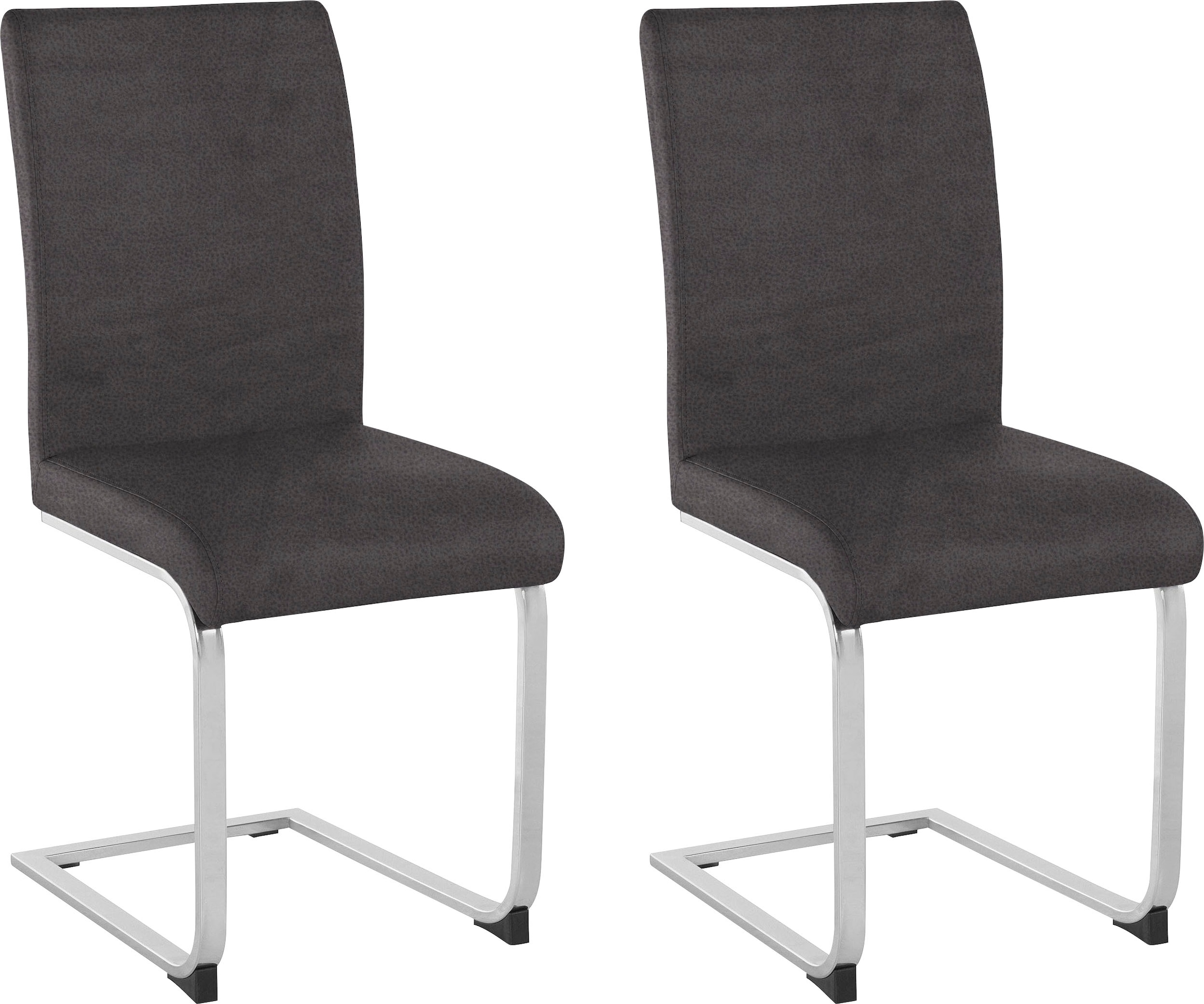 Home affaire Freischwinger "Charissa" (Set) 2 Microfaser Bezug in verschied günstig online kaufen