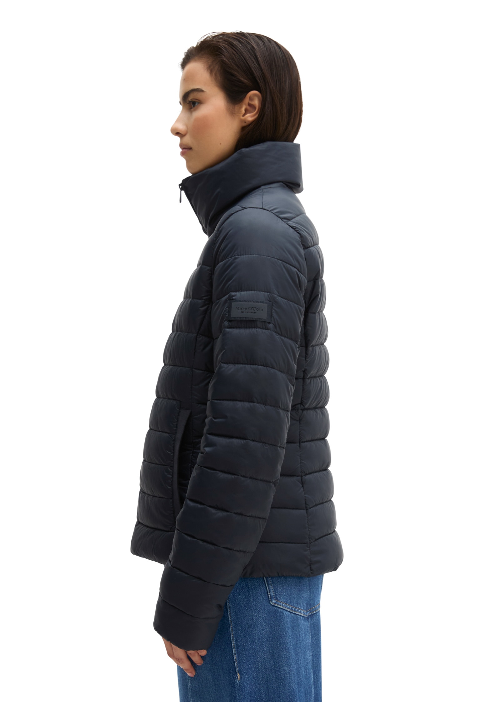 Marc O'Polo Outdoorjacke »mit recycelten Materialien« ohne Kapuze