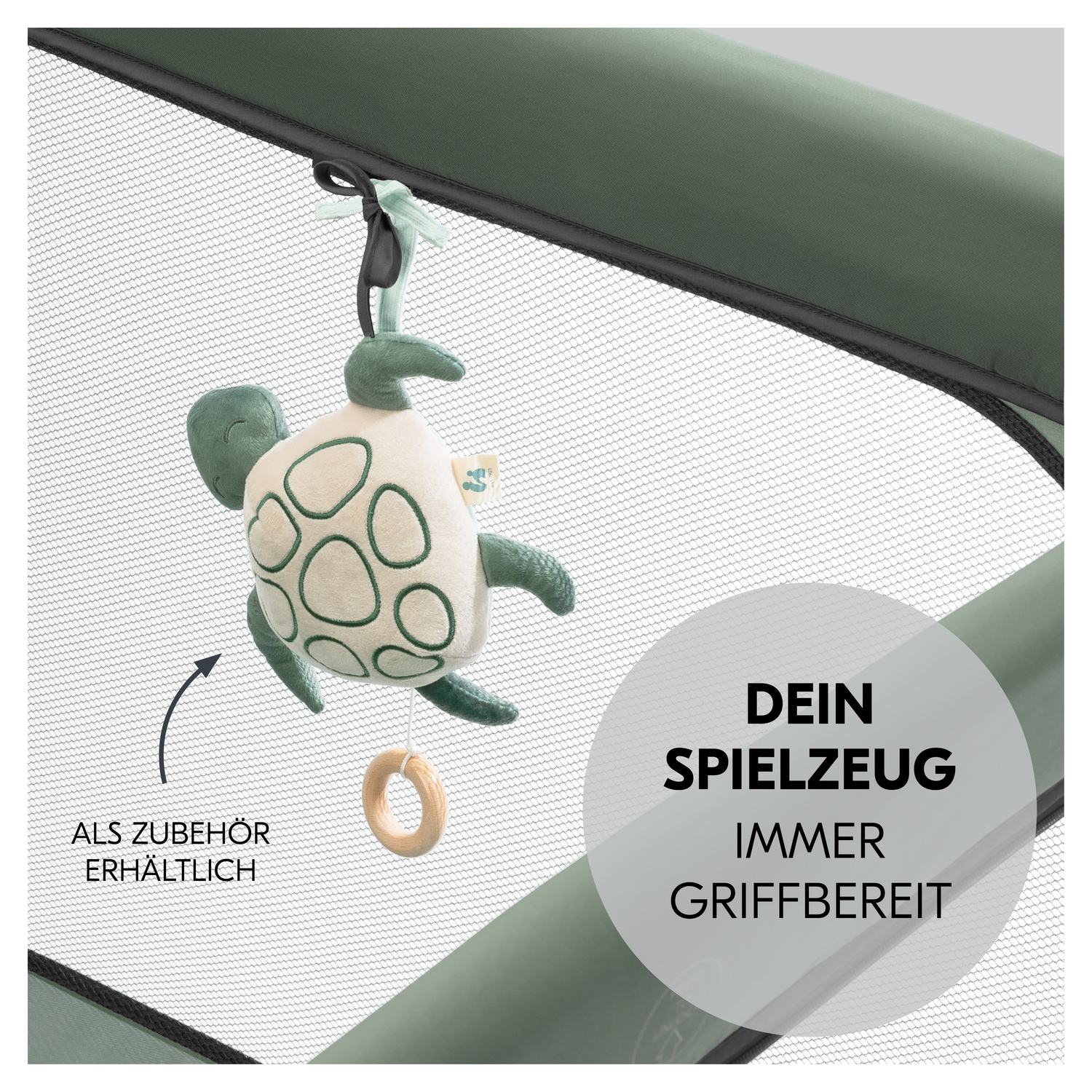 Hauck Baby-Reisebett »Sleep N Play SQ, Set dark green«, inklusive Schaumstoff-Matratze