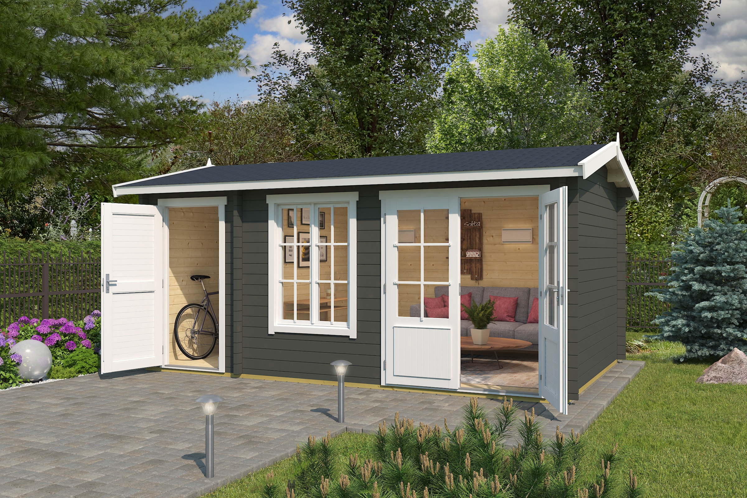 Nordic Holz Gartenhaus "WREXHAM 2" günstig online kaufen