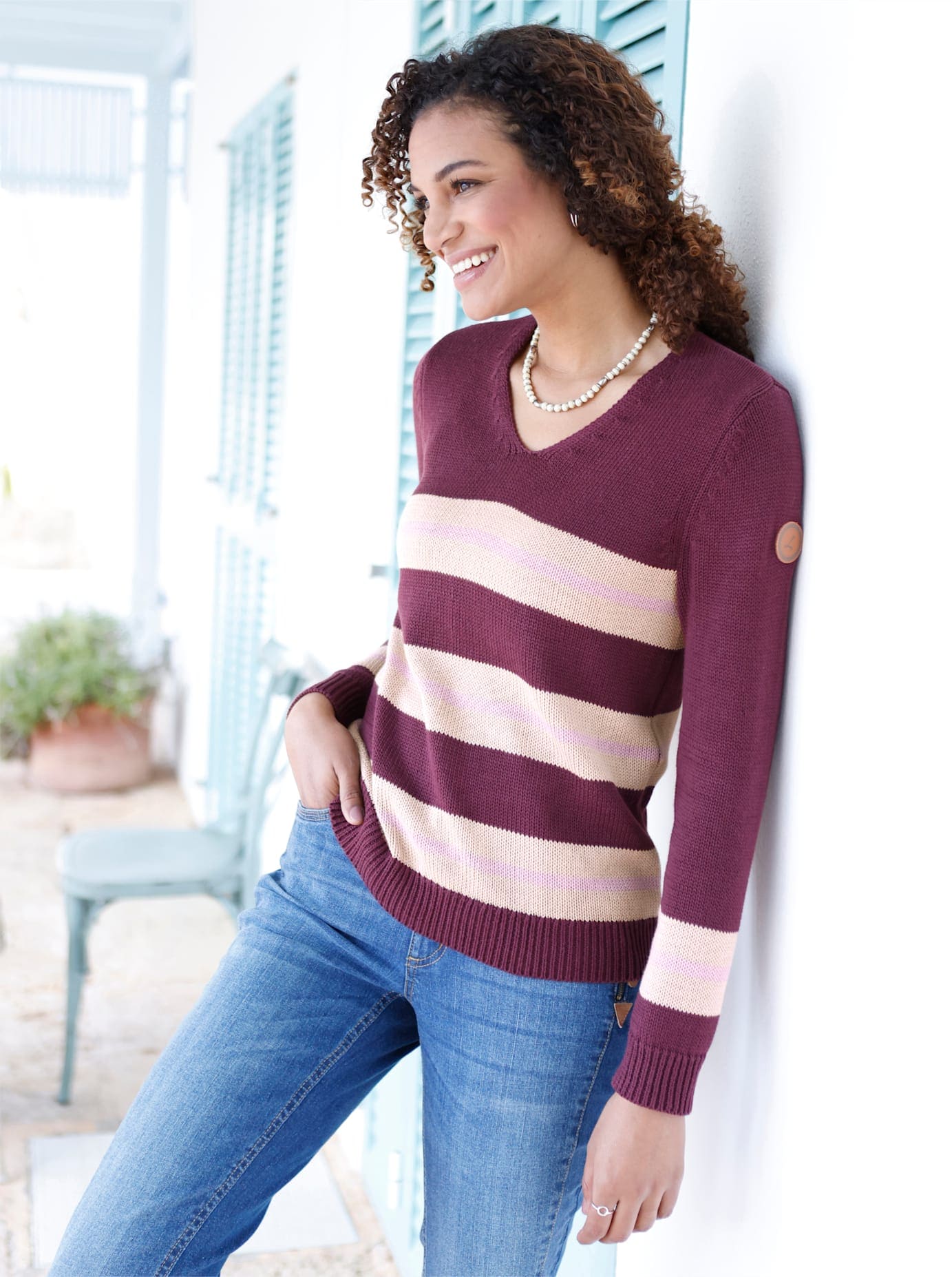 Casual Looks V-Ausschnitt-Pullover "Pullover" günstig online kaufen