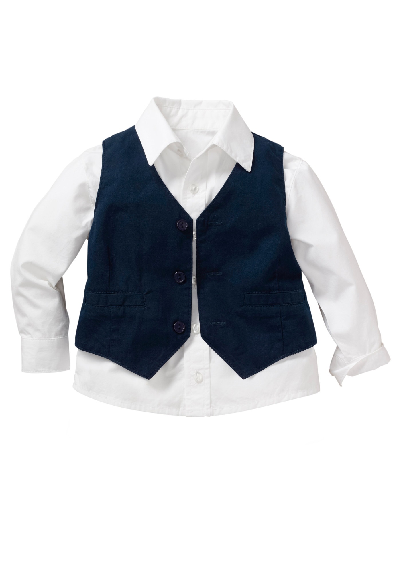 bonprix Anzugweste Set, 3er,  Set aus Weste, Hemd und Hose