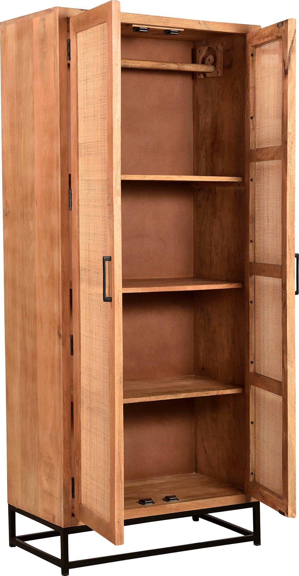 SIT Mehrzweckschrank, Mit Einsatz aus Rattangeflecht