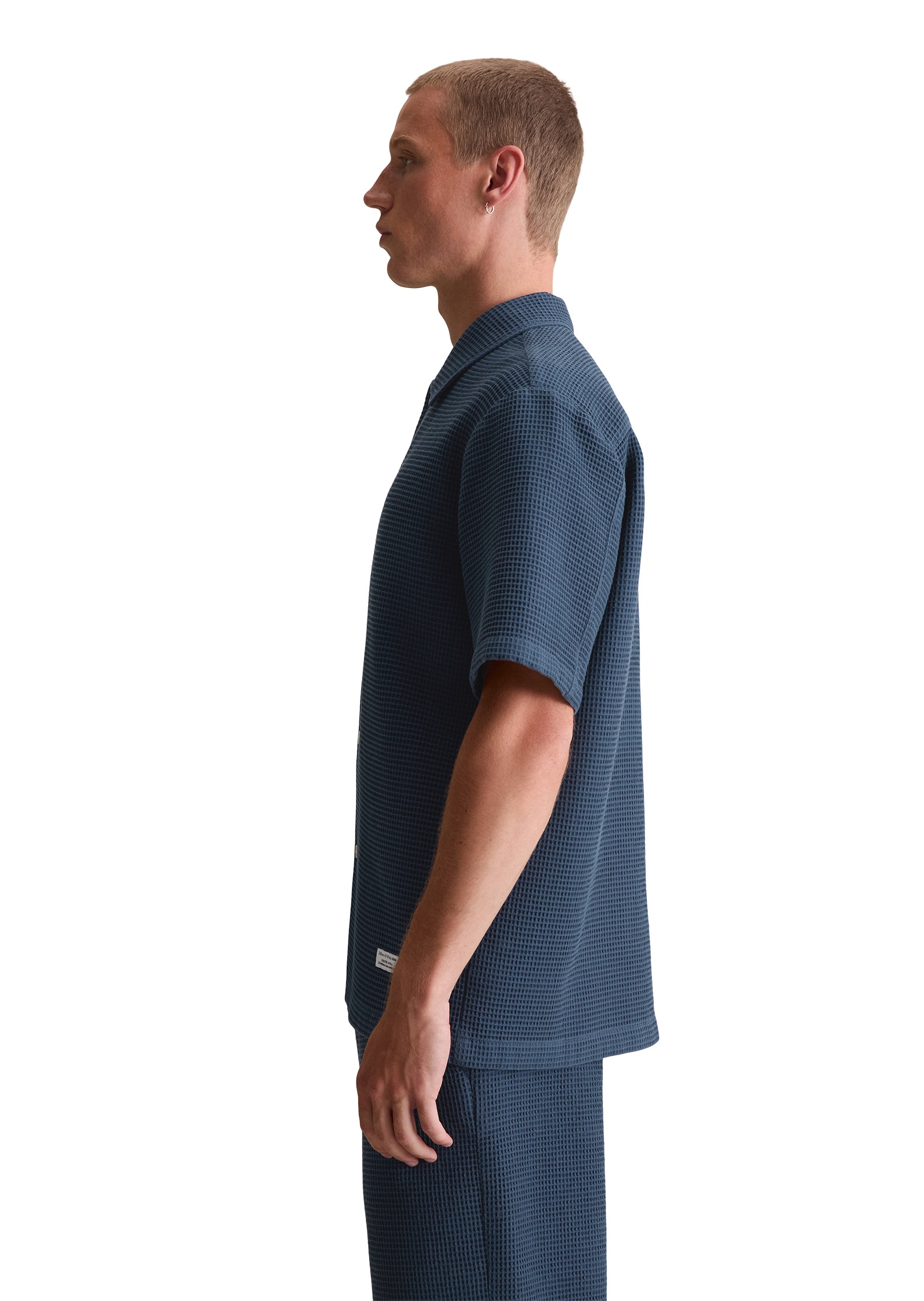 Marc O'Polo DENIM Kurzarmhemd »mit markanter Waffel-Struktur«