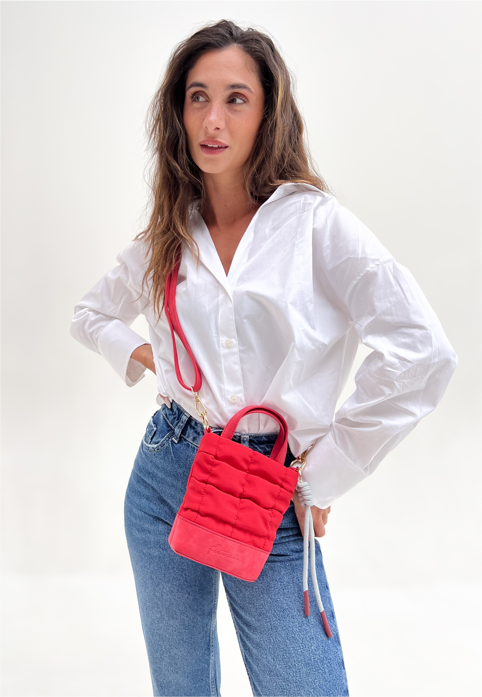Fritzi aus Preußen Umhängetasche »Brigitte x fritzi limited Bubble«, mit leicht wattierter Steppungen