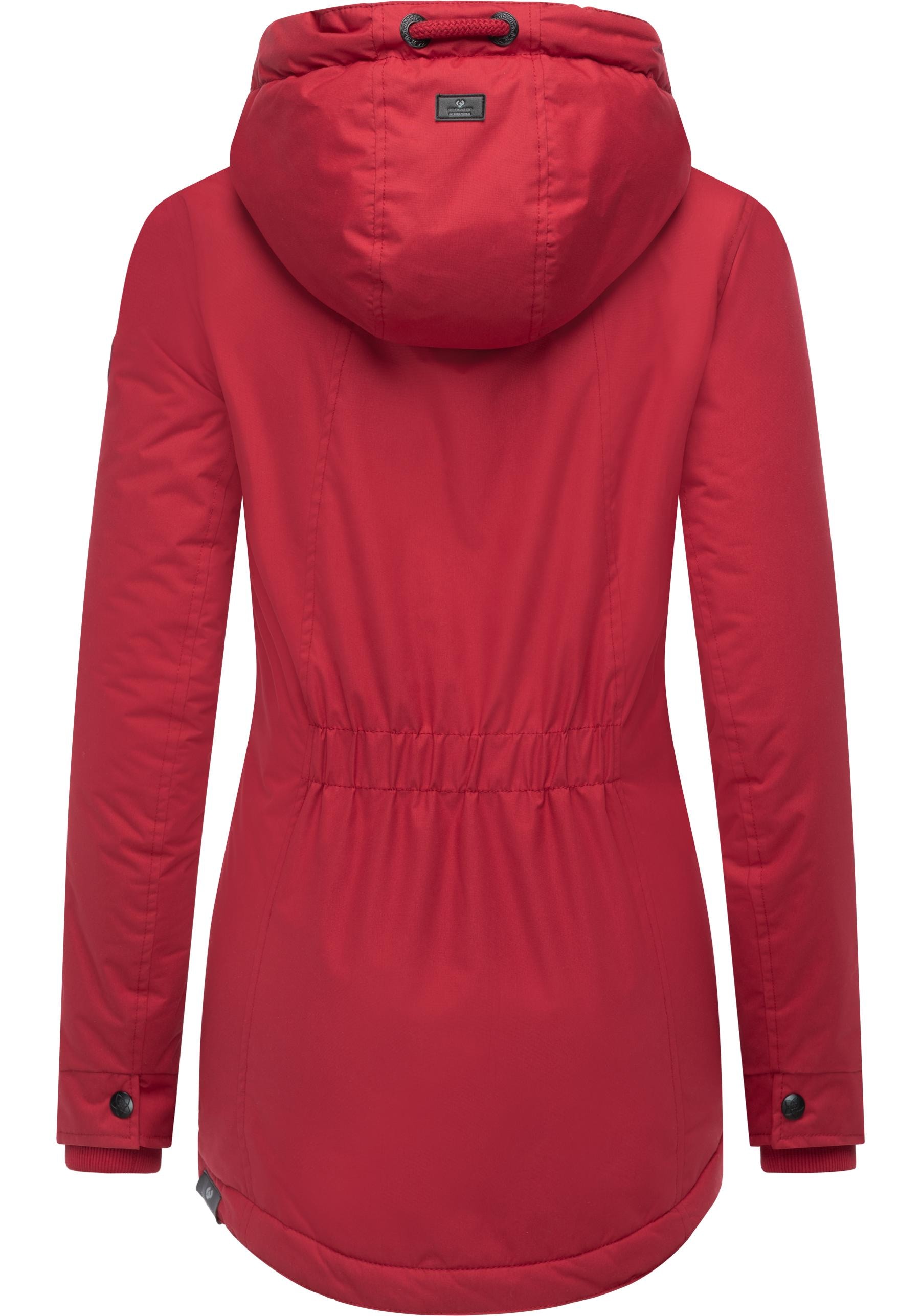 Ragwear Winterjacke »Zuzka Winter« mit Kapuze Wasserdichter Winterparka mit Teddyfleece Innenfutter