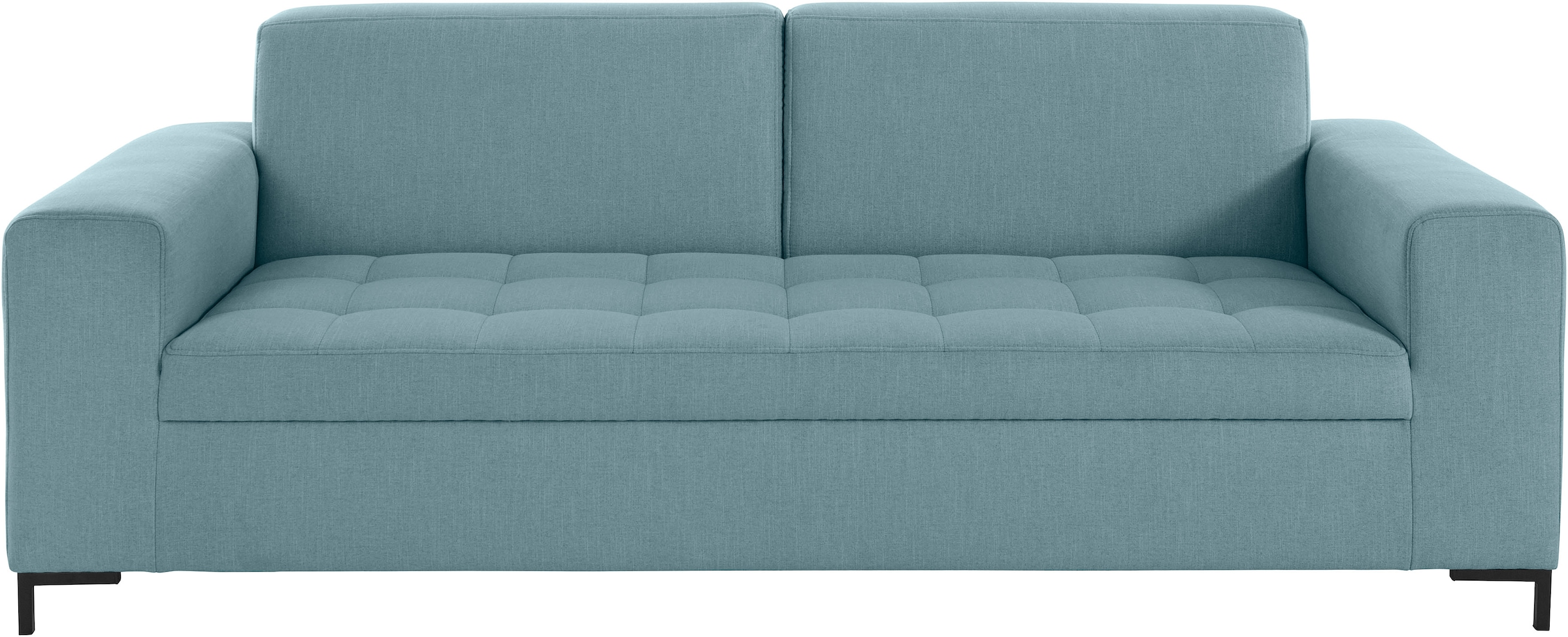 OTTO products 3-Sitzer »Grazzo«, hochwertige Stoffe aus recyceltem Material, Steppung im Sitzbereich