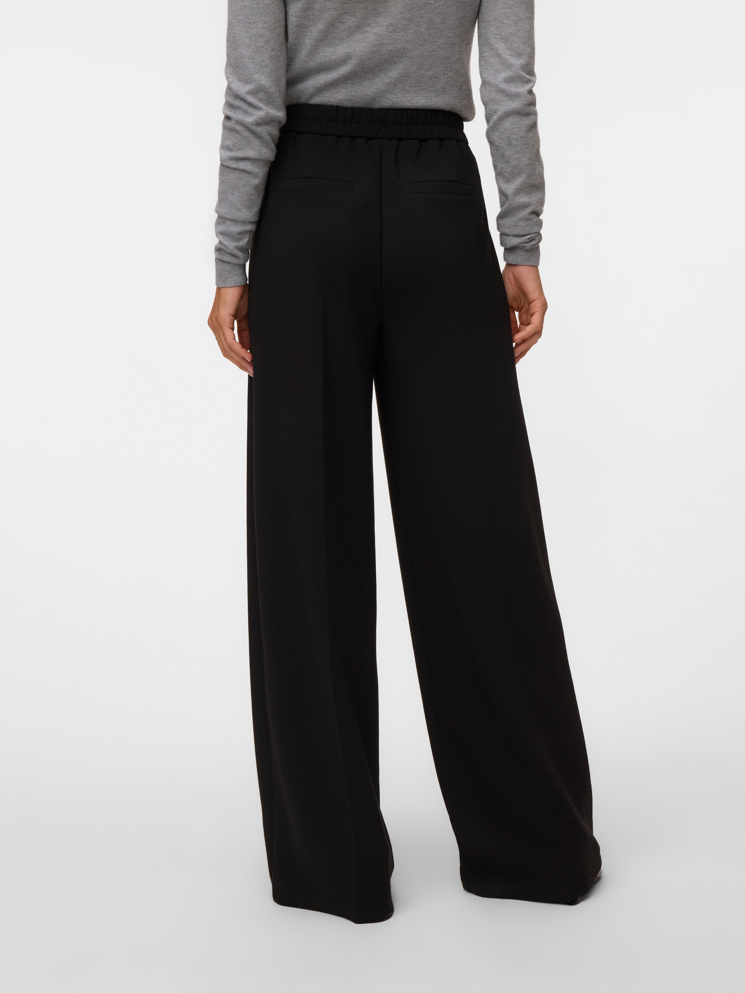 Vero Moda Anzughose »VMBELLIS MW WIDE PANT NOOS«  Materialmix, wide fit