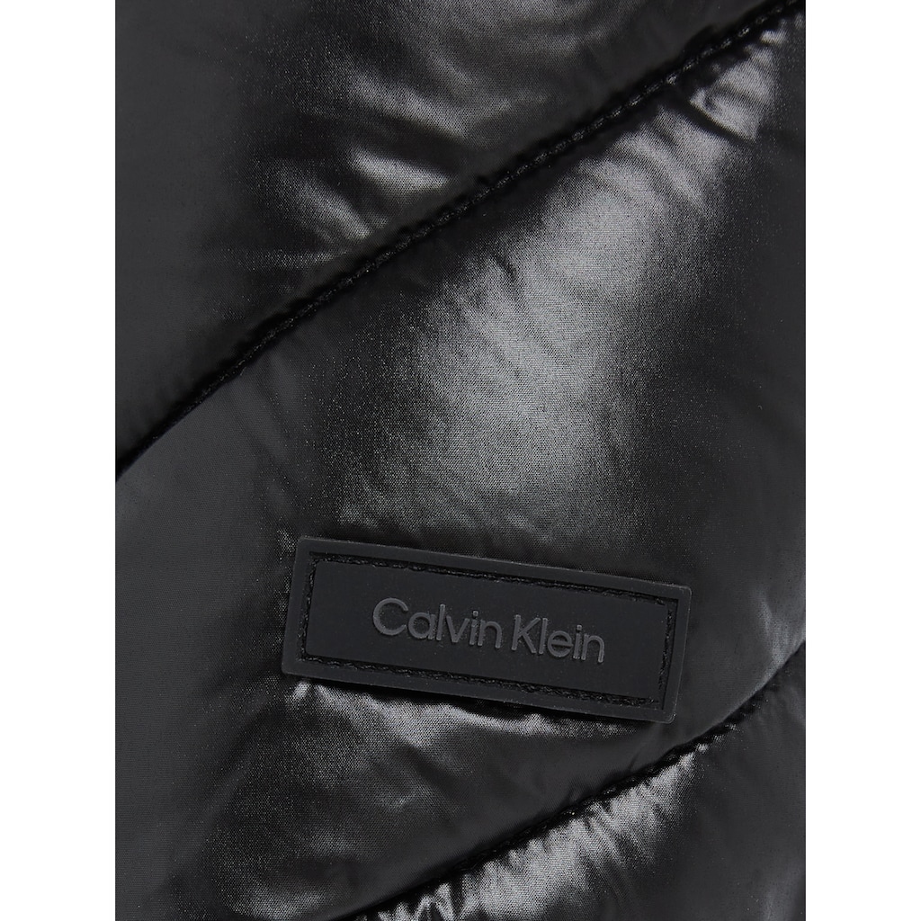Calvin Klein Steppjacke »ESS BELTED PADDED LW JACKET«, mit Kapuze