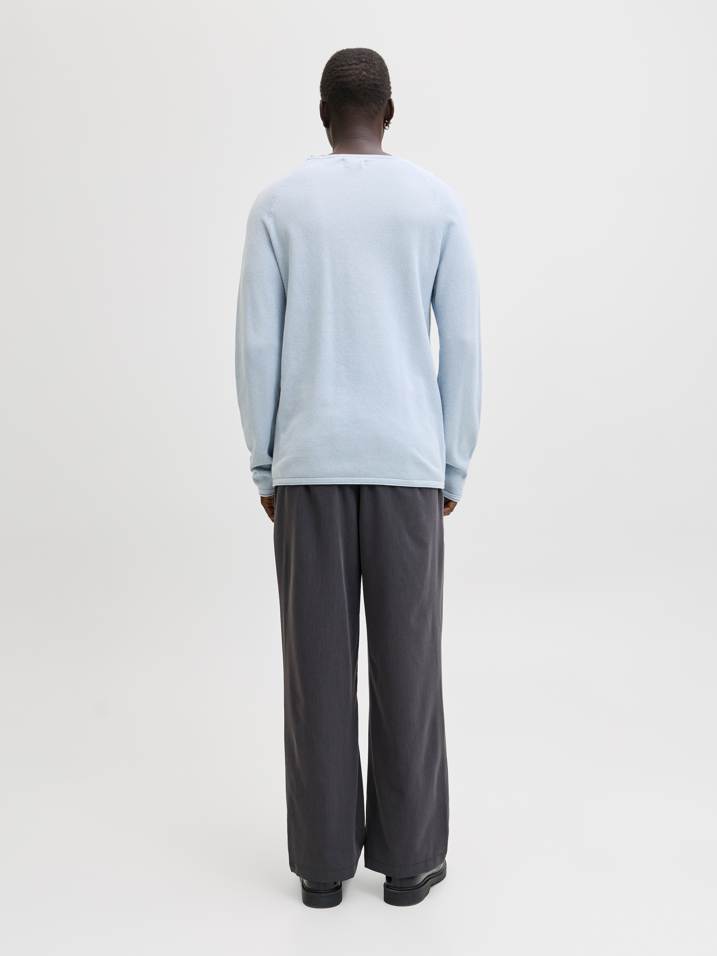 Jack & Jones Rundhalspullover »JJEHILL KNIT CREW NECK NOOS« Baumwolle, regular fit