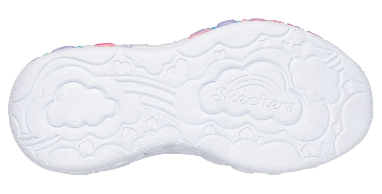 Thumbnail - Skechers Sneaker "ETERNAL HEART LIGHTS", Blink,-Klettschuh mit Herz-Applikation, Größenschablone zum Download