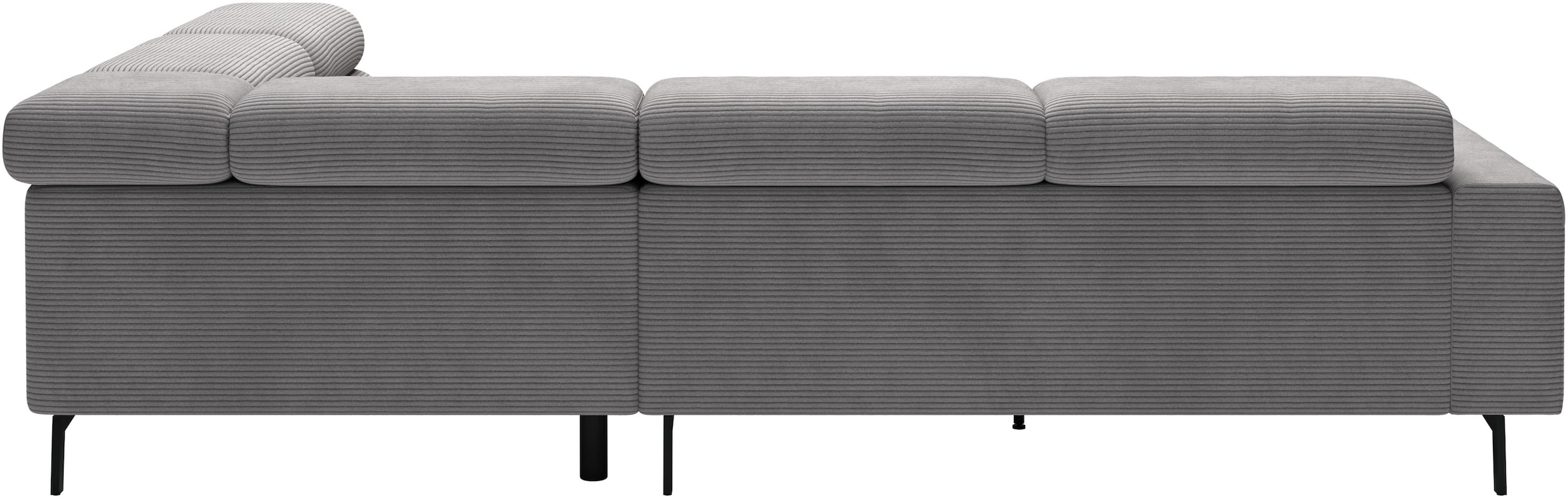 SCHÖNER WOHNEN-Kollektion Ecksofa »Tossa, Modernes Design trifft smarte Funktione, Breite 273 cm« Motorischer Sitzvorzug, Kopfteil-Funktion & Saugroboter-Höhe