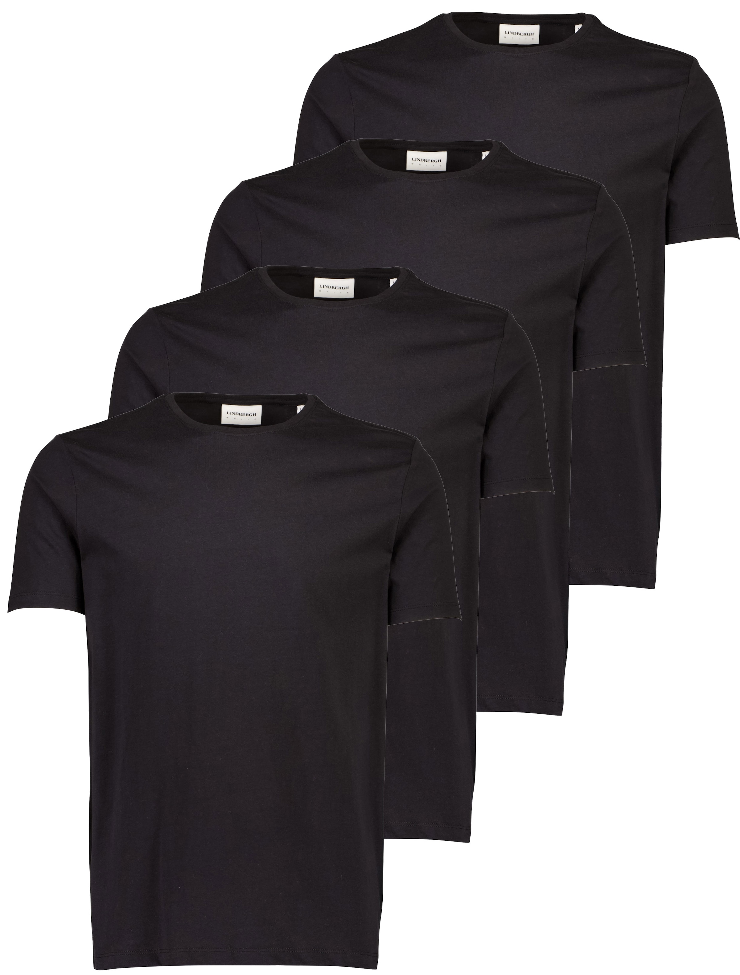 T-Shirt, (Packung, 4 tlg.), mit Rundhalsausschnitt im 4-er Pack