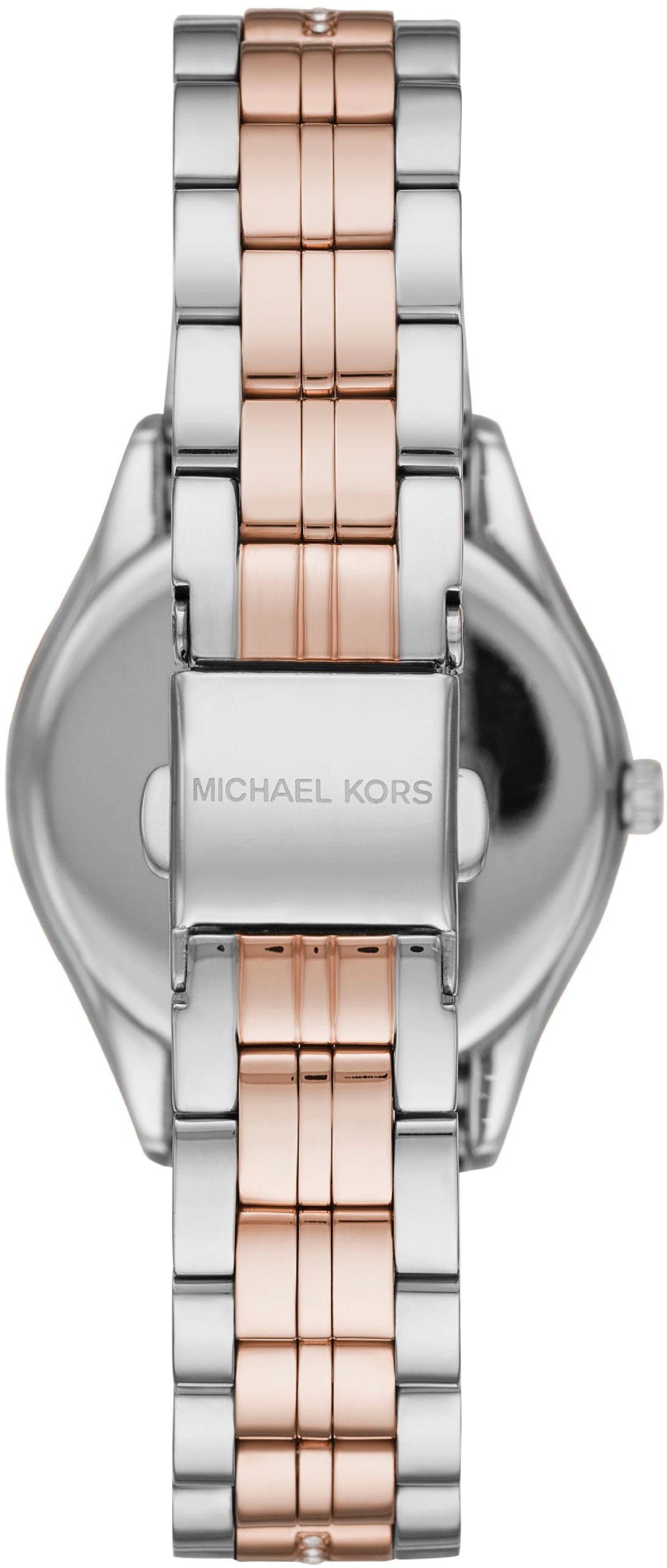 MICHAEL KORS Quarzuhr »LAURYN«, Armbanduhr, Damenuhr, analog, Edelstahlarmband