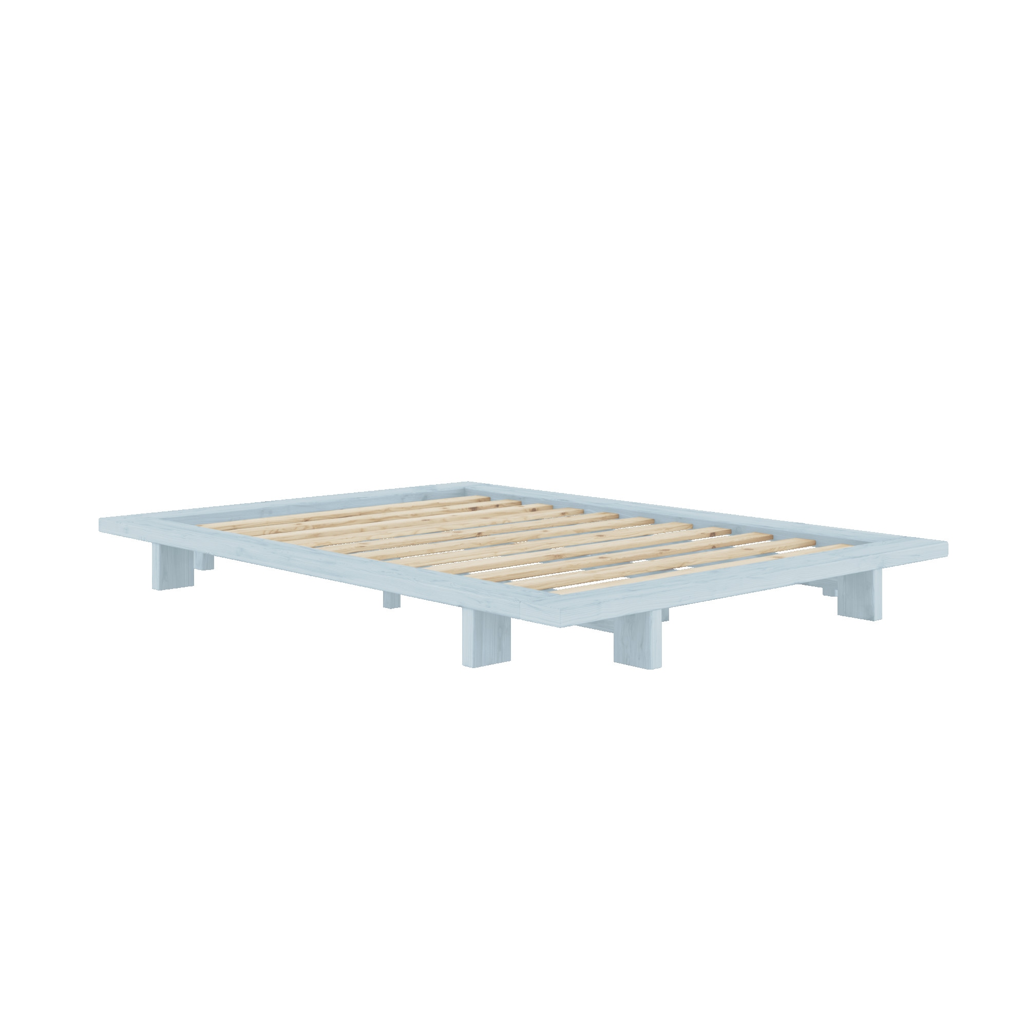 Karup Design Bettgestell »JAPAN BED Bodenbett, Holzrahmen, Futonbett, Holzbett«, Massivholzbett aus Kiefer massiv, ohne Kopfteil