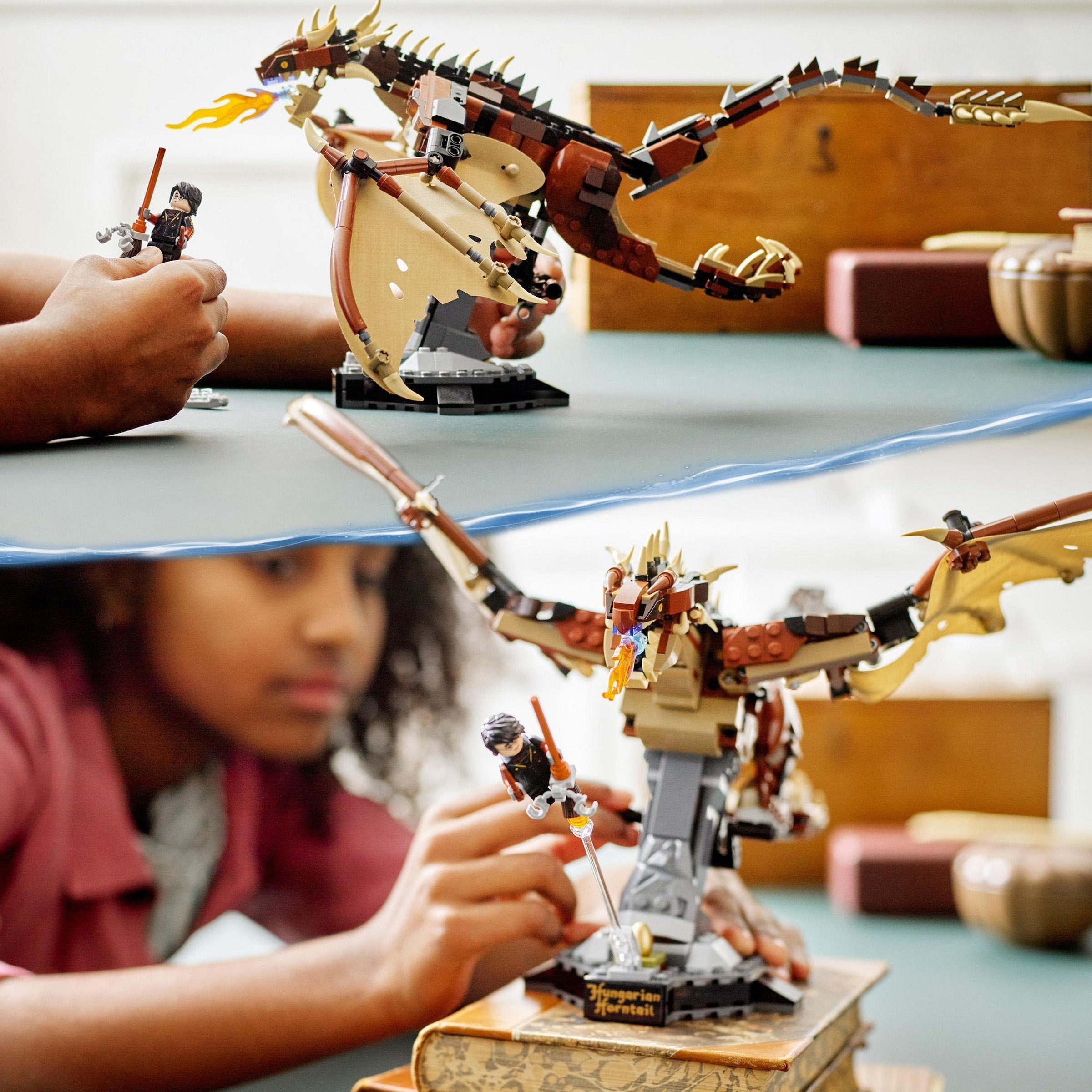 LEGO® Konstruktionsspielsteine »Ungarischer Hornschwanz (76406), LEGO® Harry Potter™«, (671 St.), Made in Europe