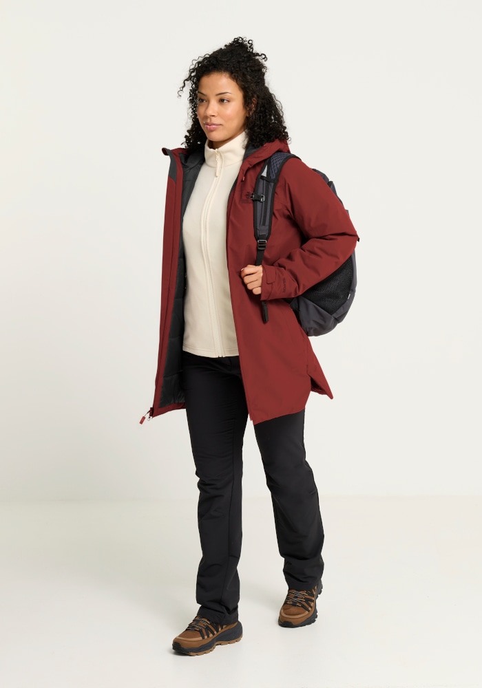 Jack Wolfskin Winterjacke »HEIDELSTEIN 2 INS JKT W« Steppjacke mit Kapuze, wasserdicht, warm